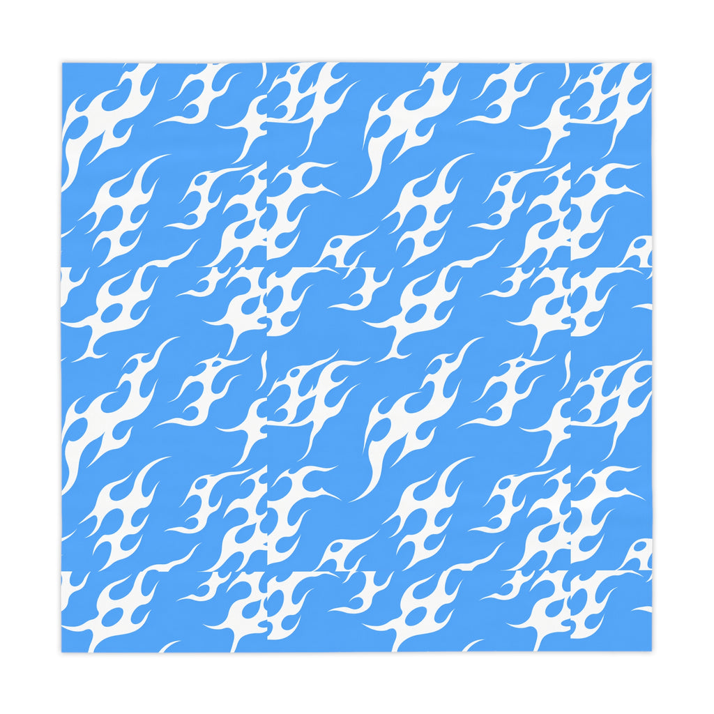 Y2K Tribal Vibes Tablecloth Blue