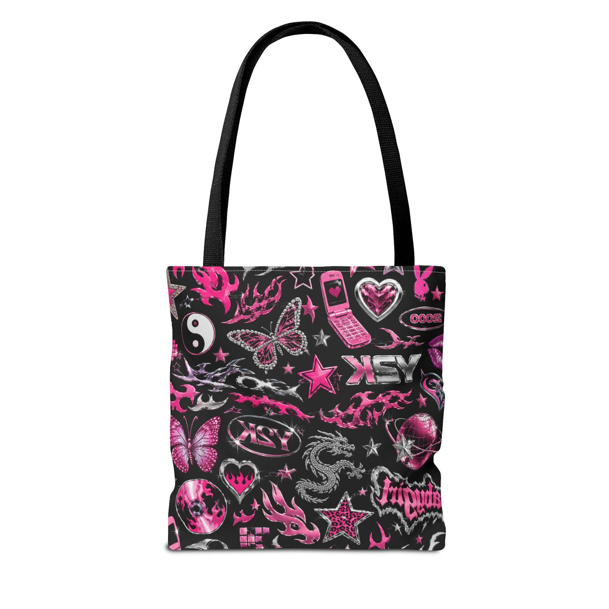 Y2K Babe Tote Bag Black