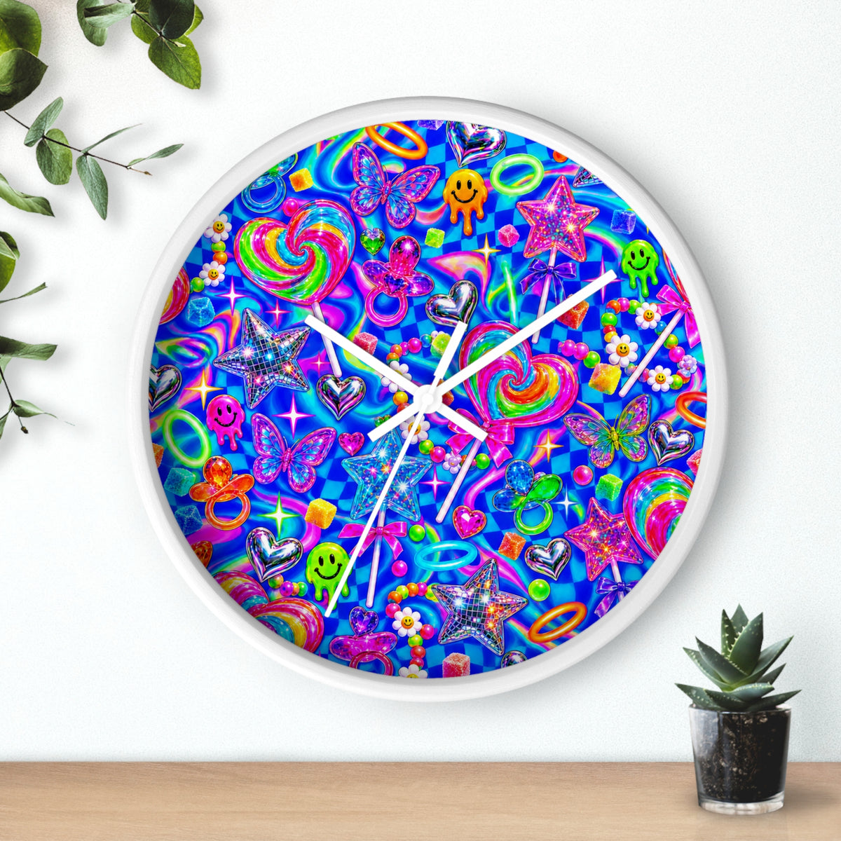 Candy Rave Wall Clock