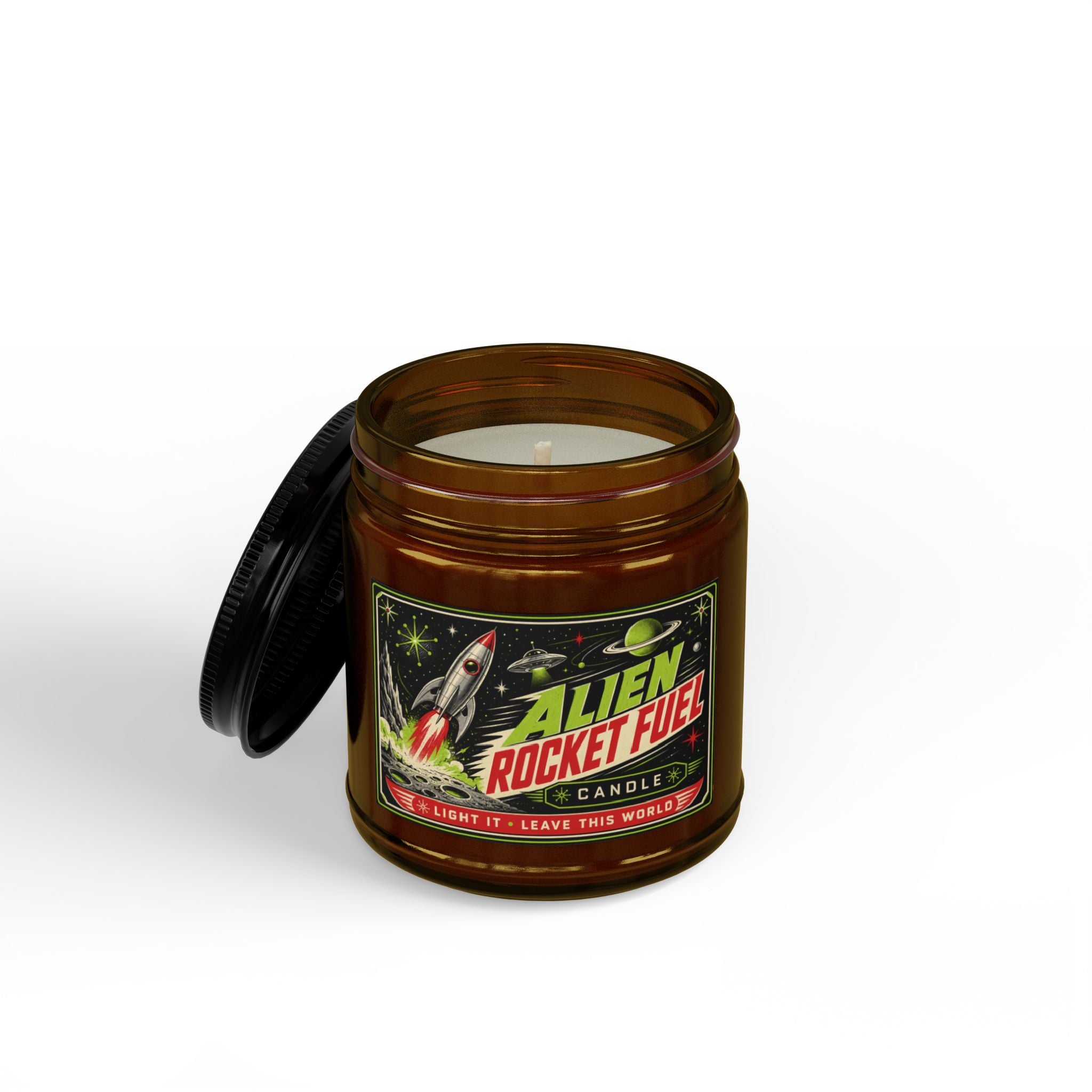Scented Soy Candles with Black Lid, (4 and 9oz)