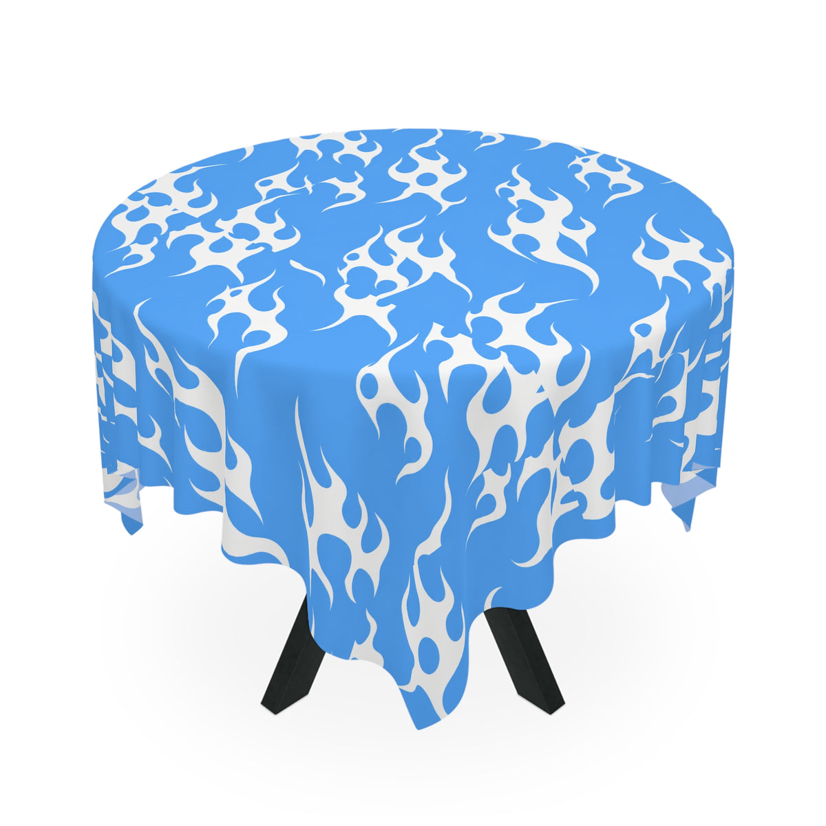 Y2K Tribal Vibes Tablecloth Blue