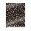 Wrapping Paper — Vintage Magical Bunny & Stars Pattern (Dark Floral Gift Wrap)
