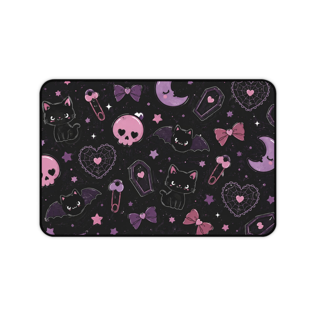 Goth Kitty Desk Mat
