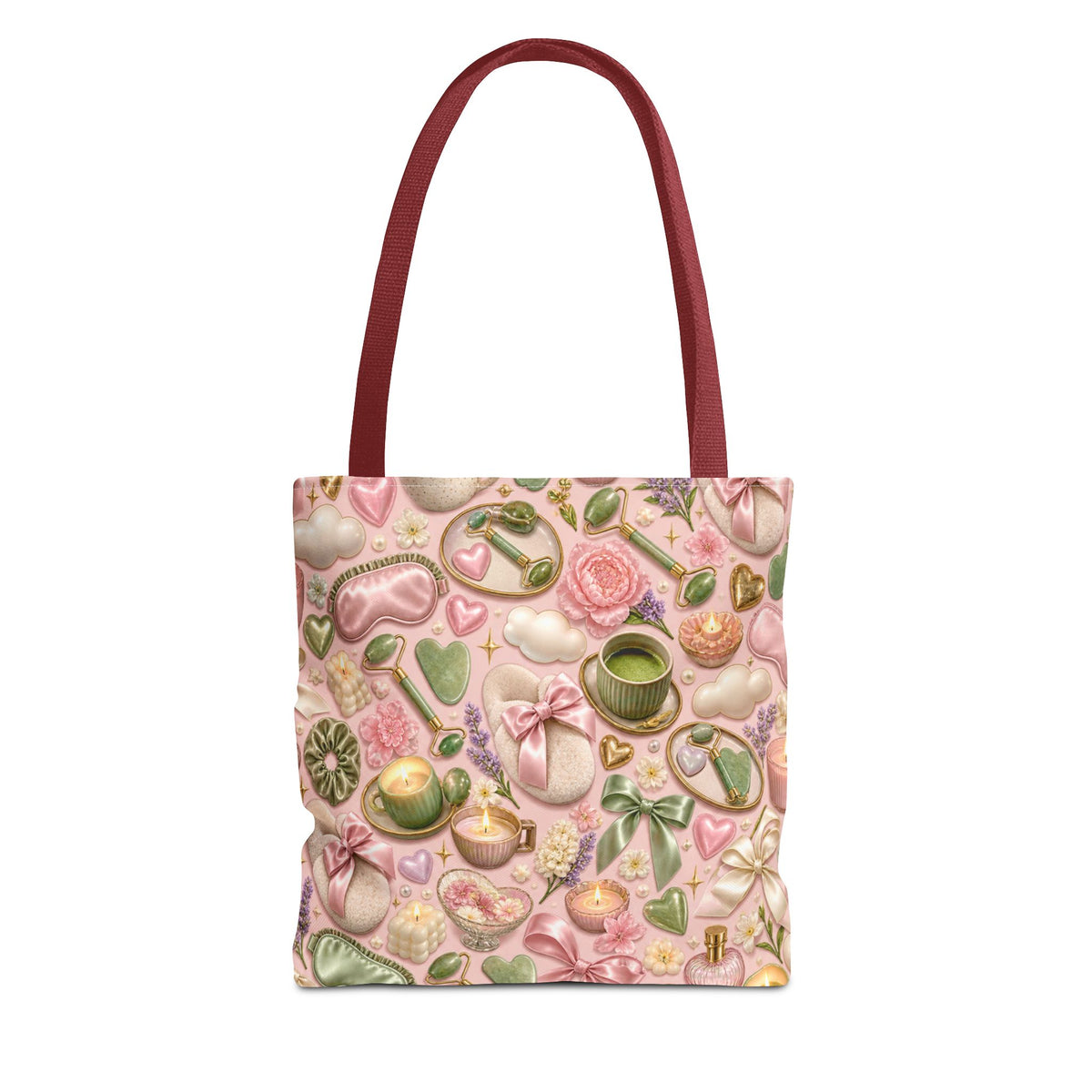 Soft Life Spa Day Pattern Tote Bag