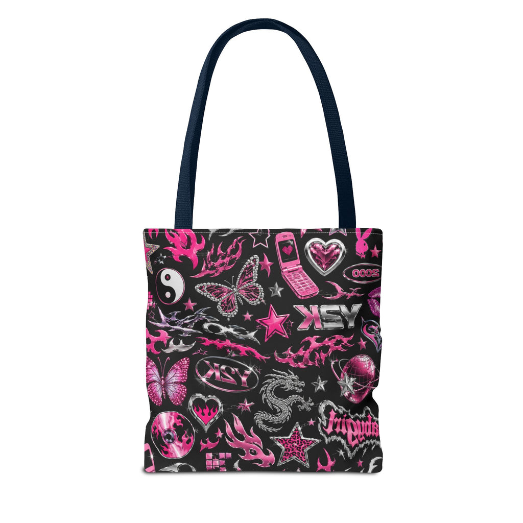 Y2K Babe Tote Bag Black