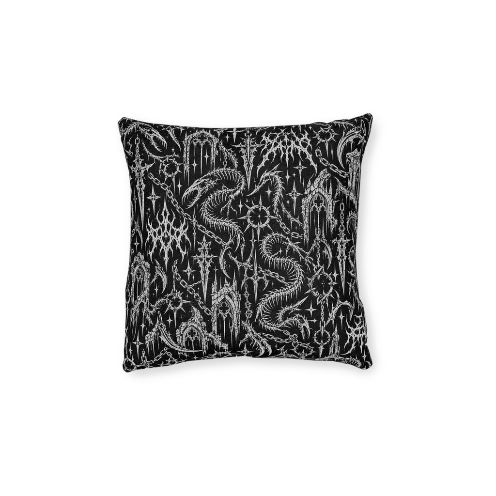 Goth Dream Square Pillow Black