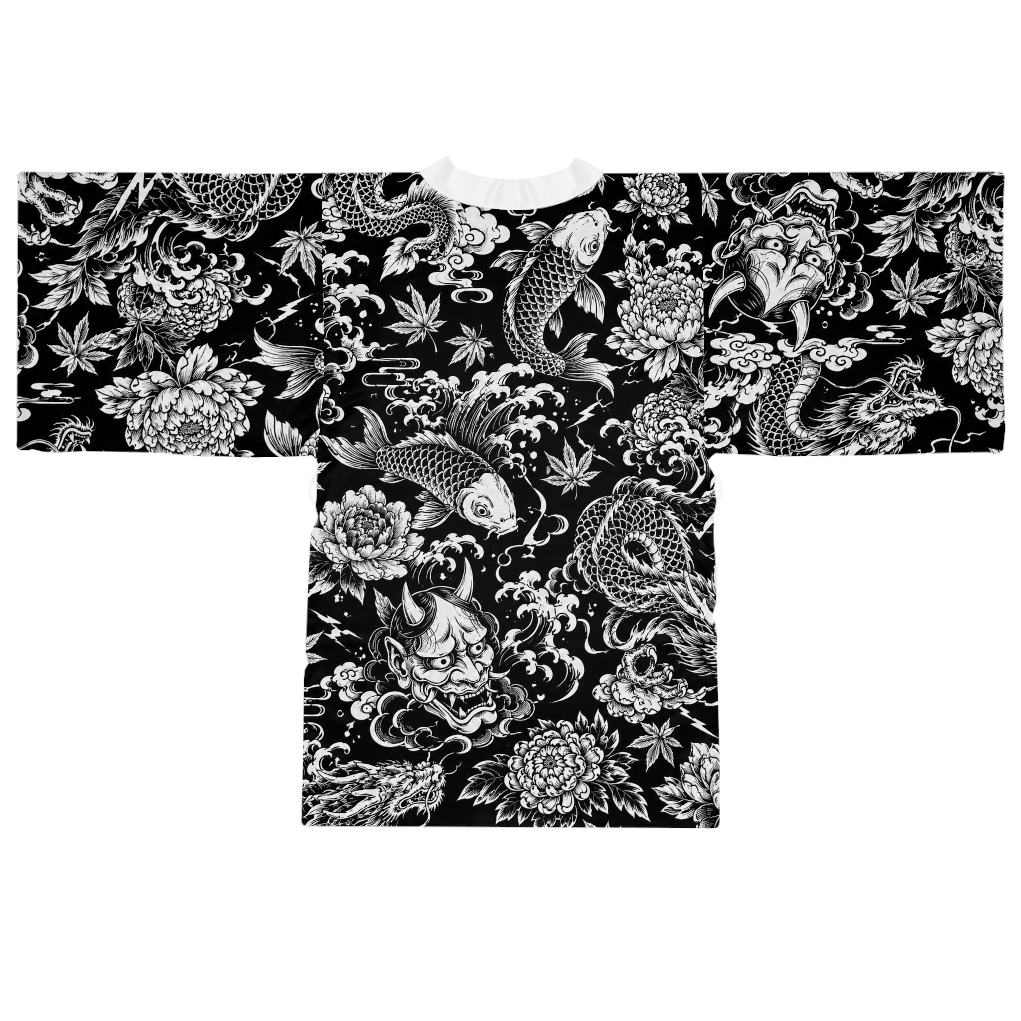 Long Sleeve Kimono Robe (AOP)
