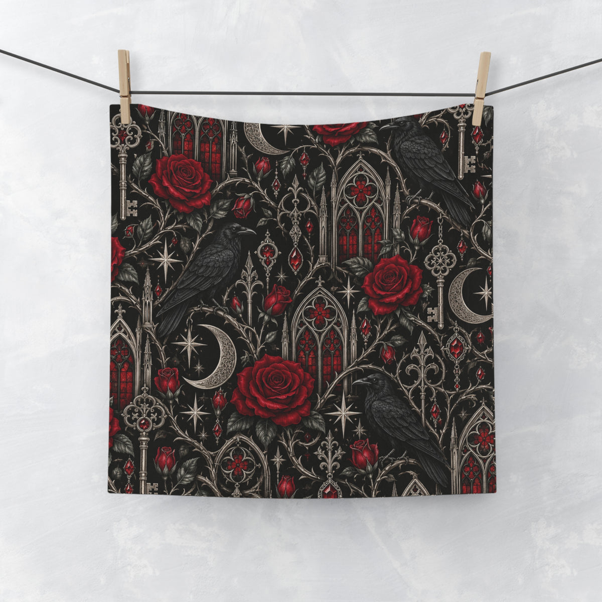 Crowmance Chapel Face Towel