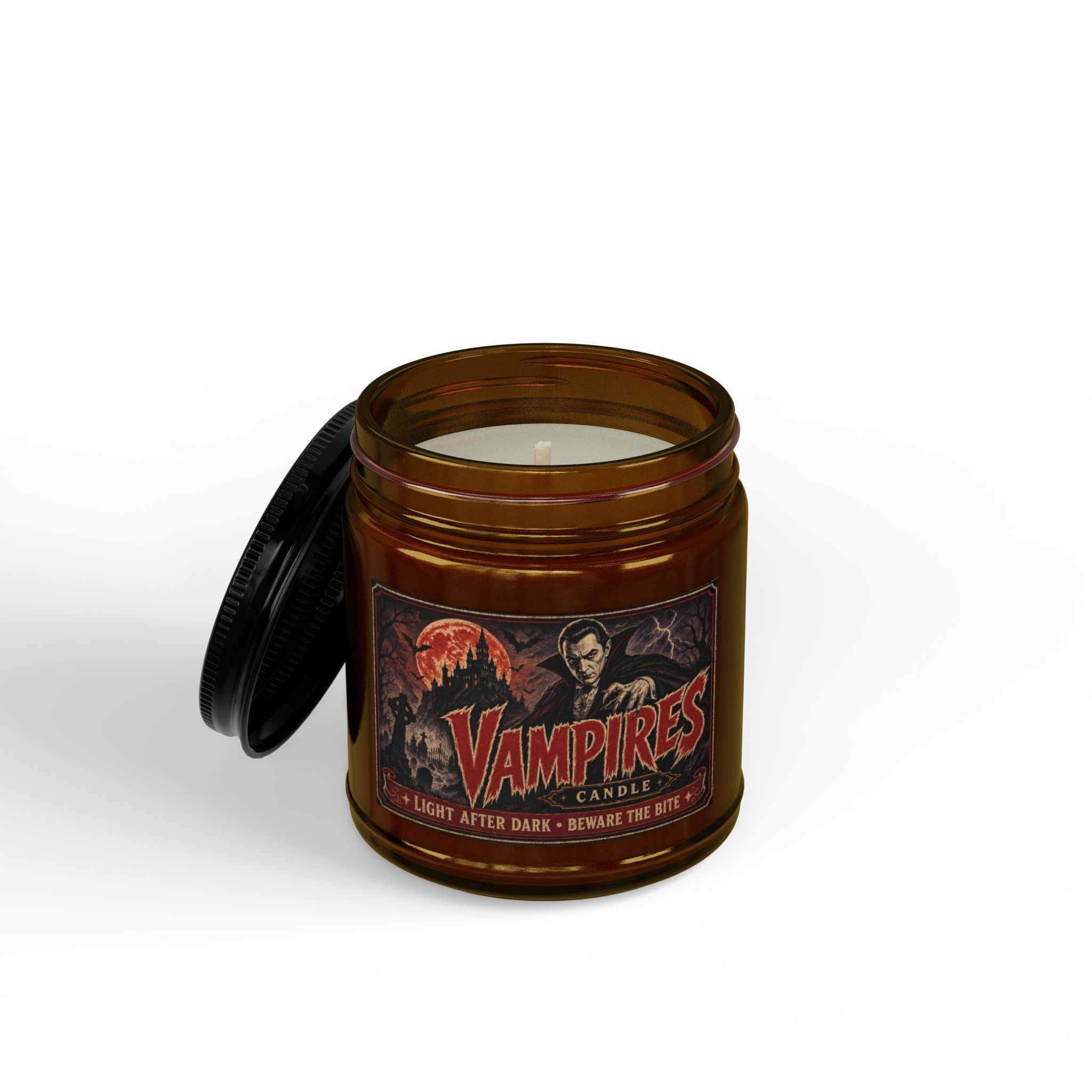 Scented Soy Candles with Black Lid, (4 and 9oz)