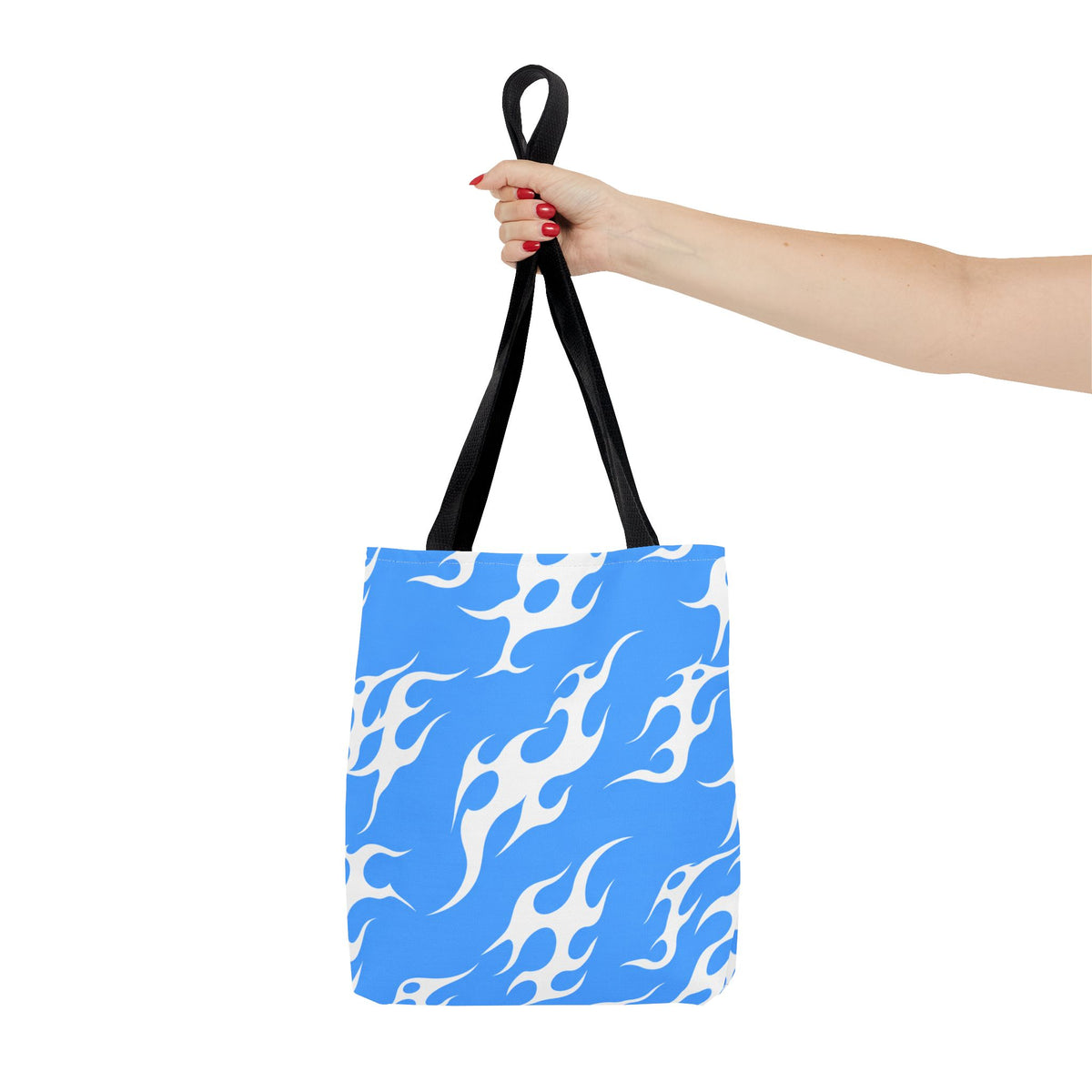 Y2K Tribal Vibes Tote Bag Blue