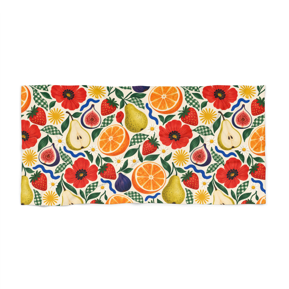 Tropical Fruit Beach Towel Multi