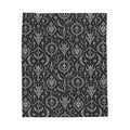 Metal Goth Velveteen Plush Blanket Black