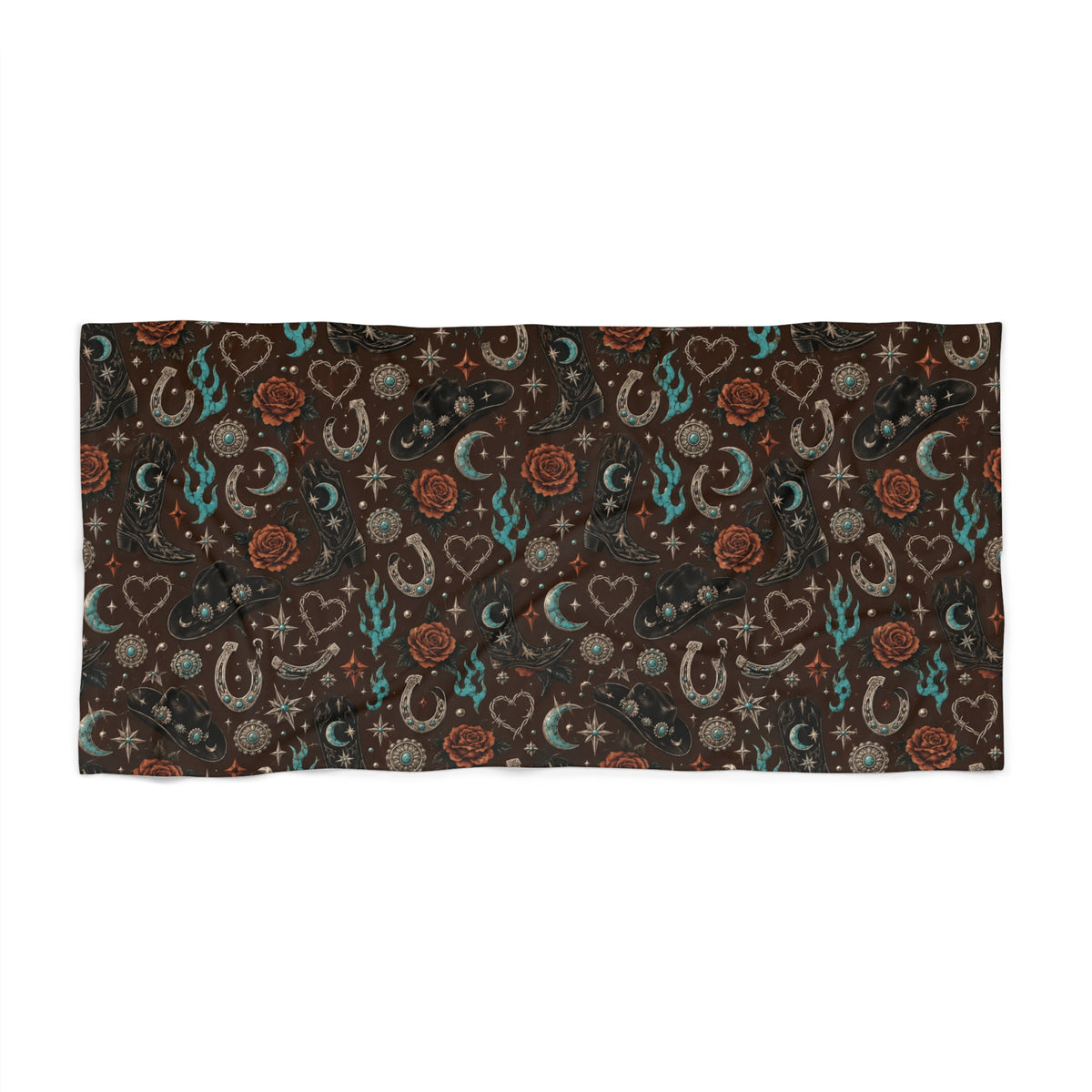 Cowgirl Daze Beach Towel Brown (2 Sizes)