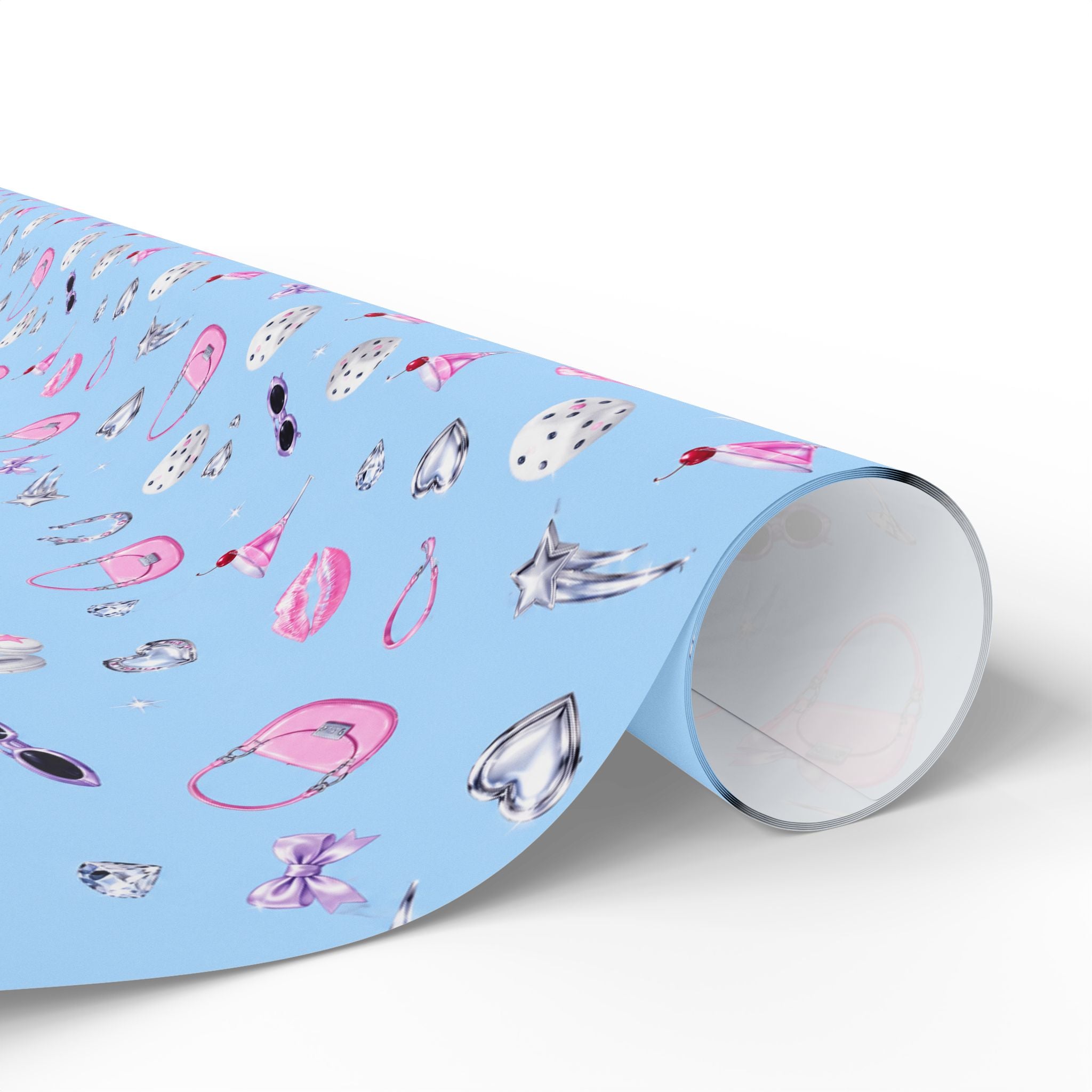 Wrapping Paper — Blue Ballet Slippers Pattern (Dance Gift Wrap)