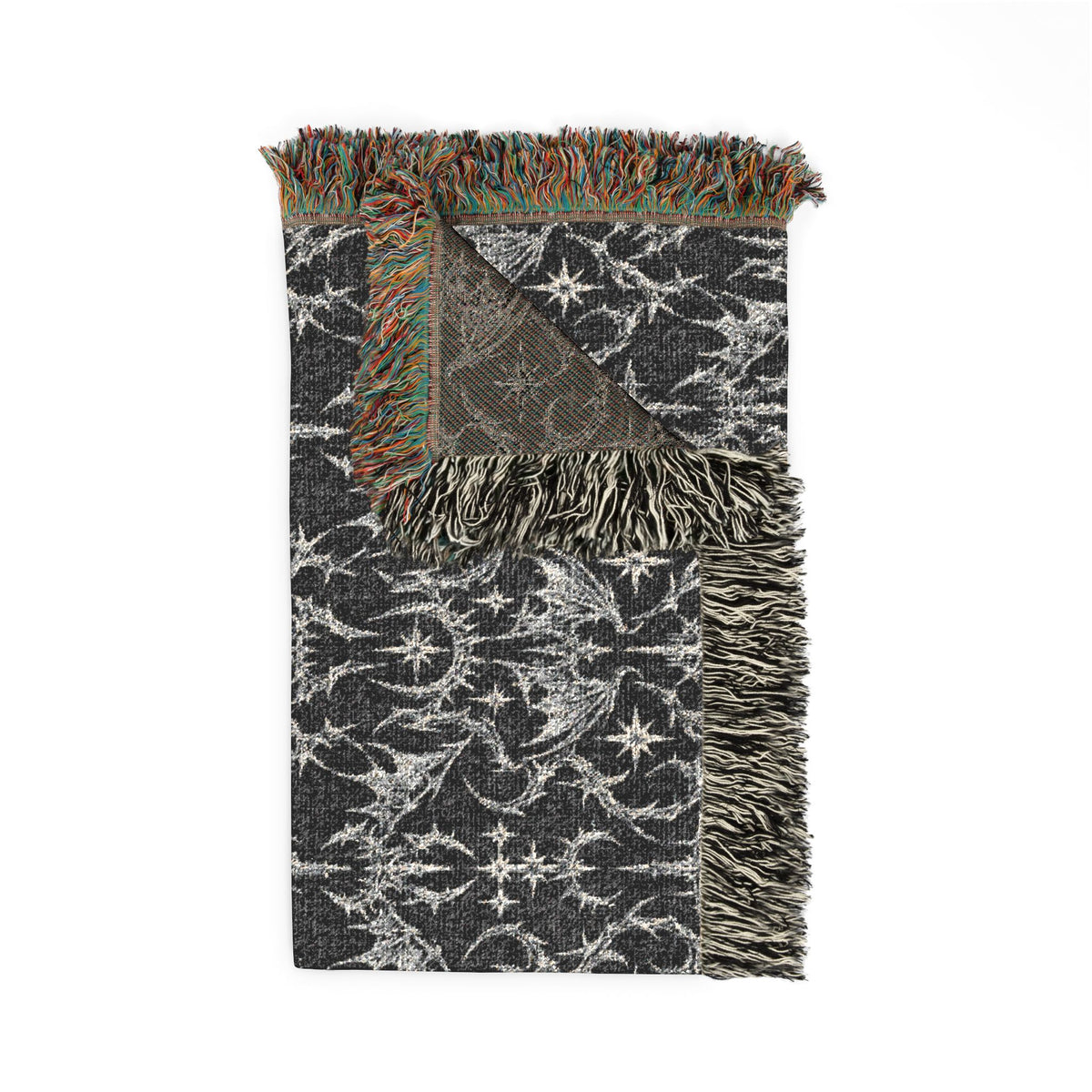 Goth Bat Woven Throw Blanket