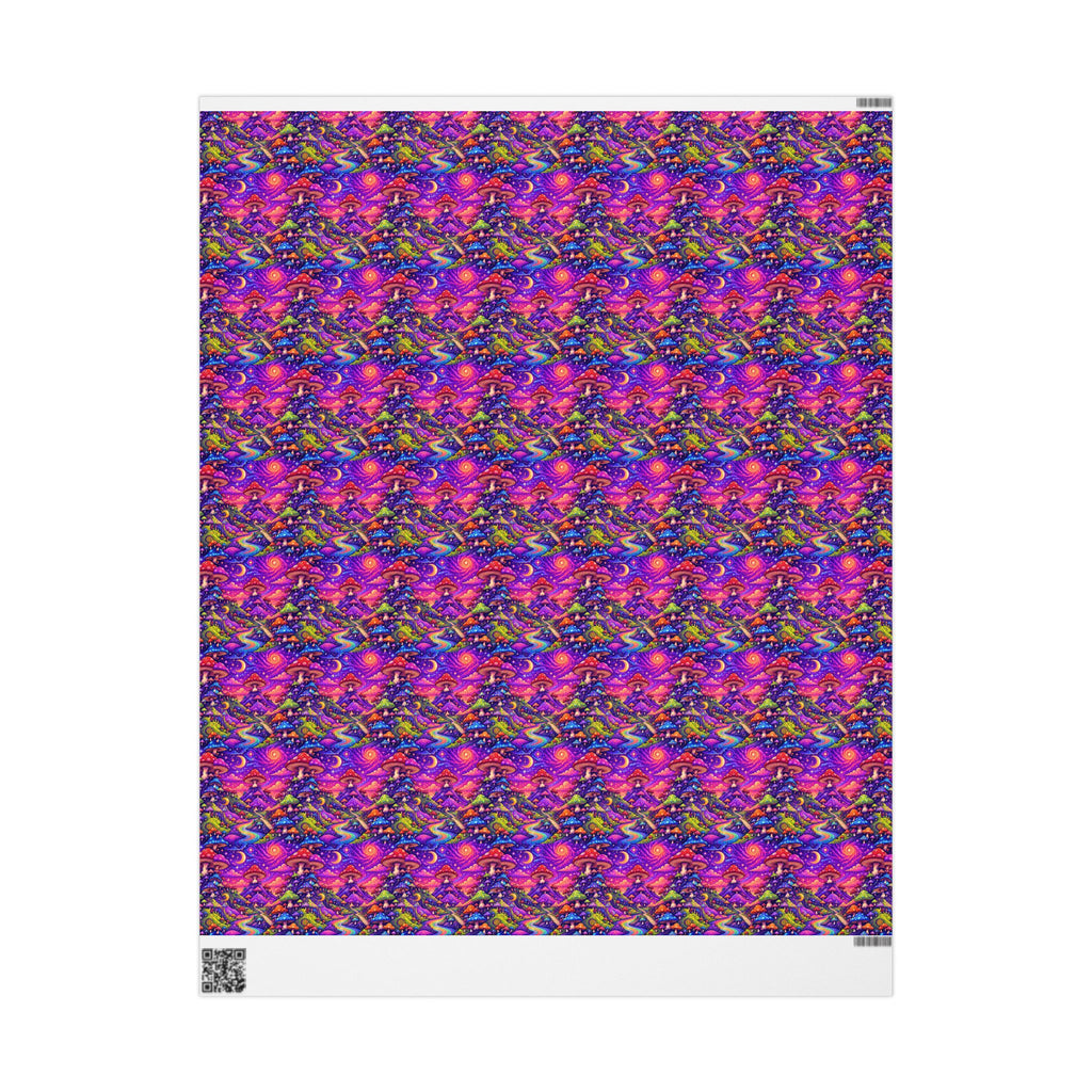 Wrapping Paper — Psychedelic Mushroom Pattern Gift Wrap