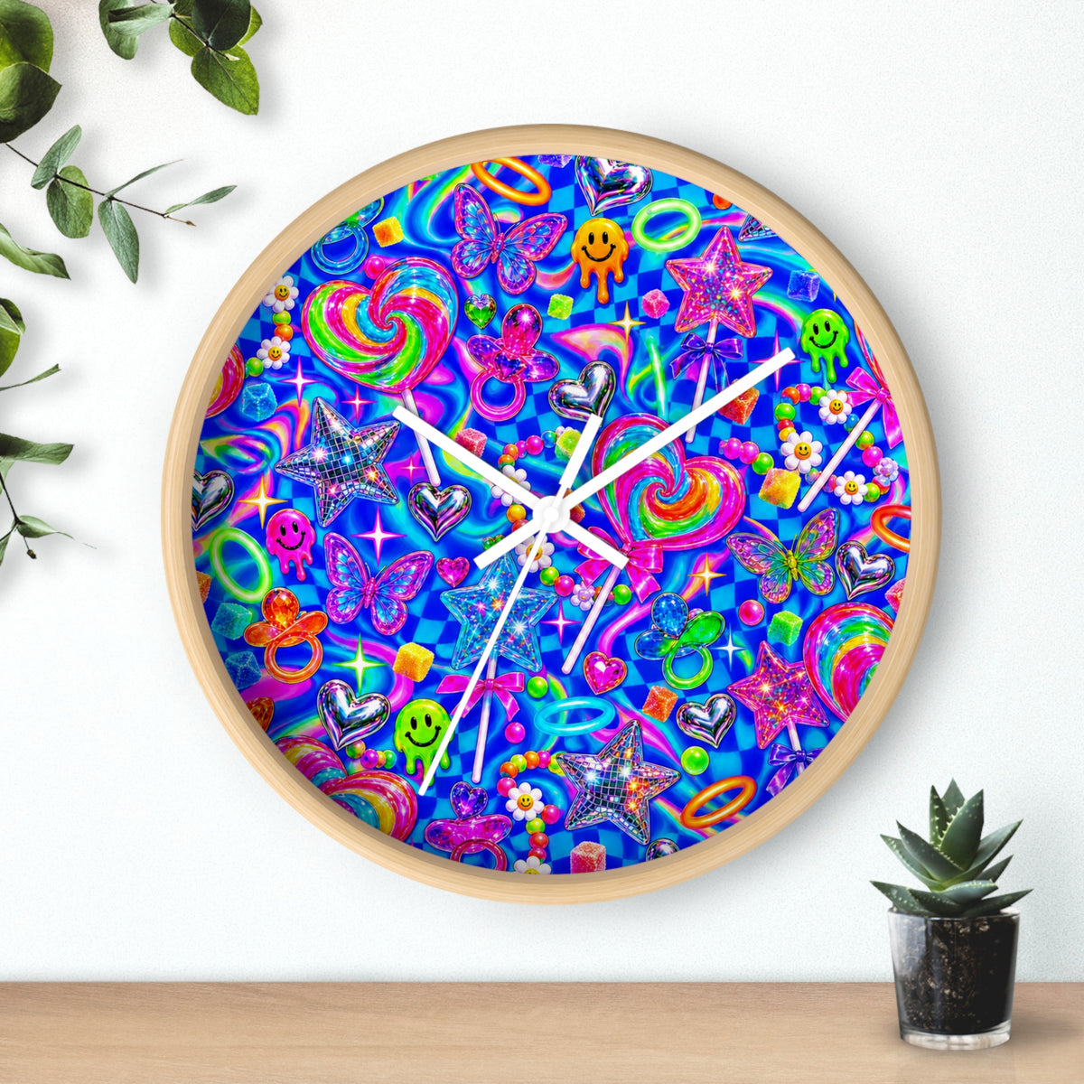 Candy Rave Wall Clock