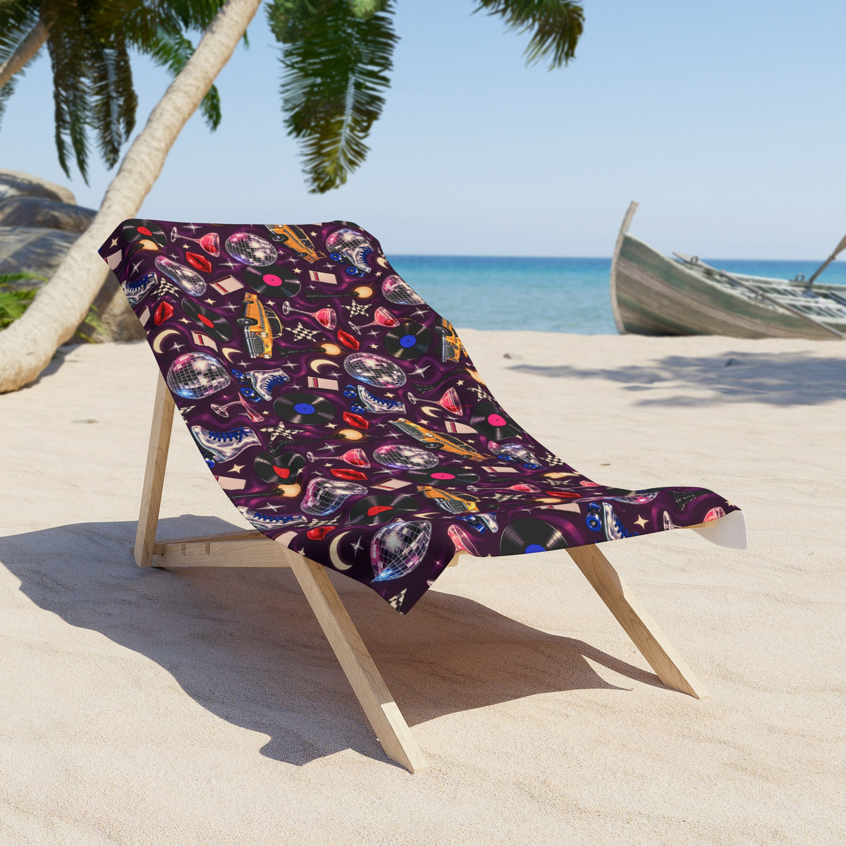 Disco Nights Beach Towel Multi