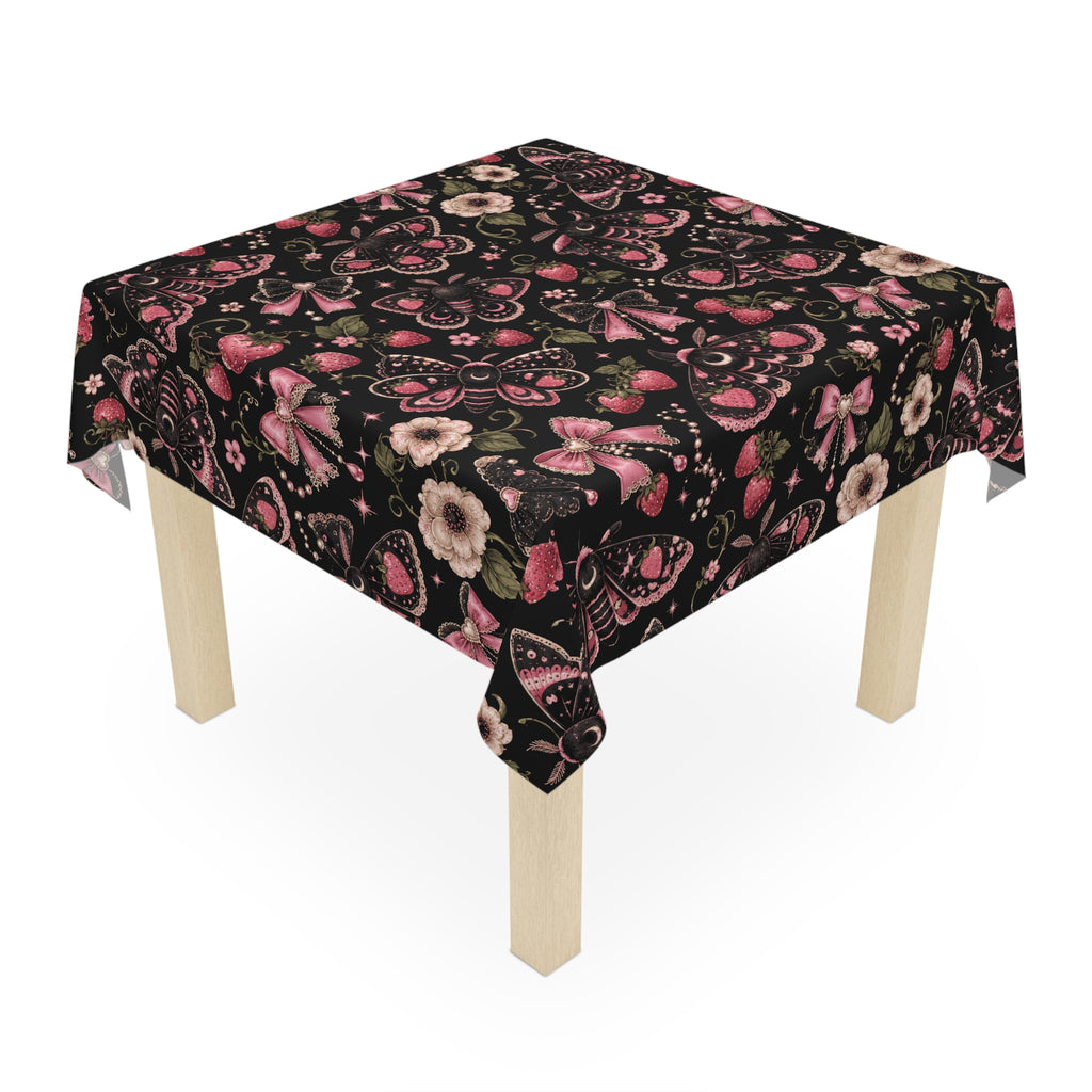 Mothy Garden Tablecloth Black