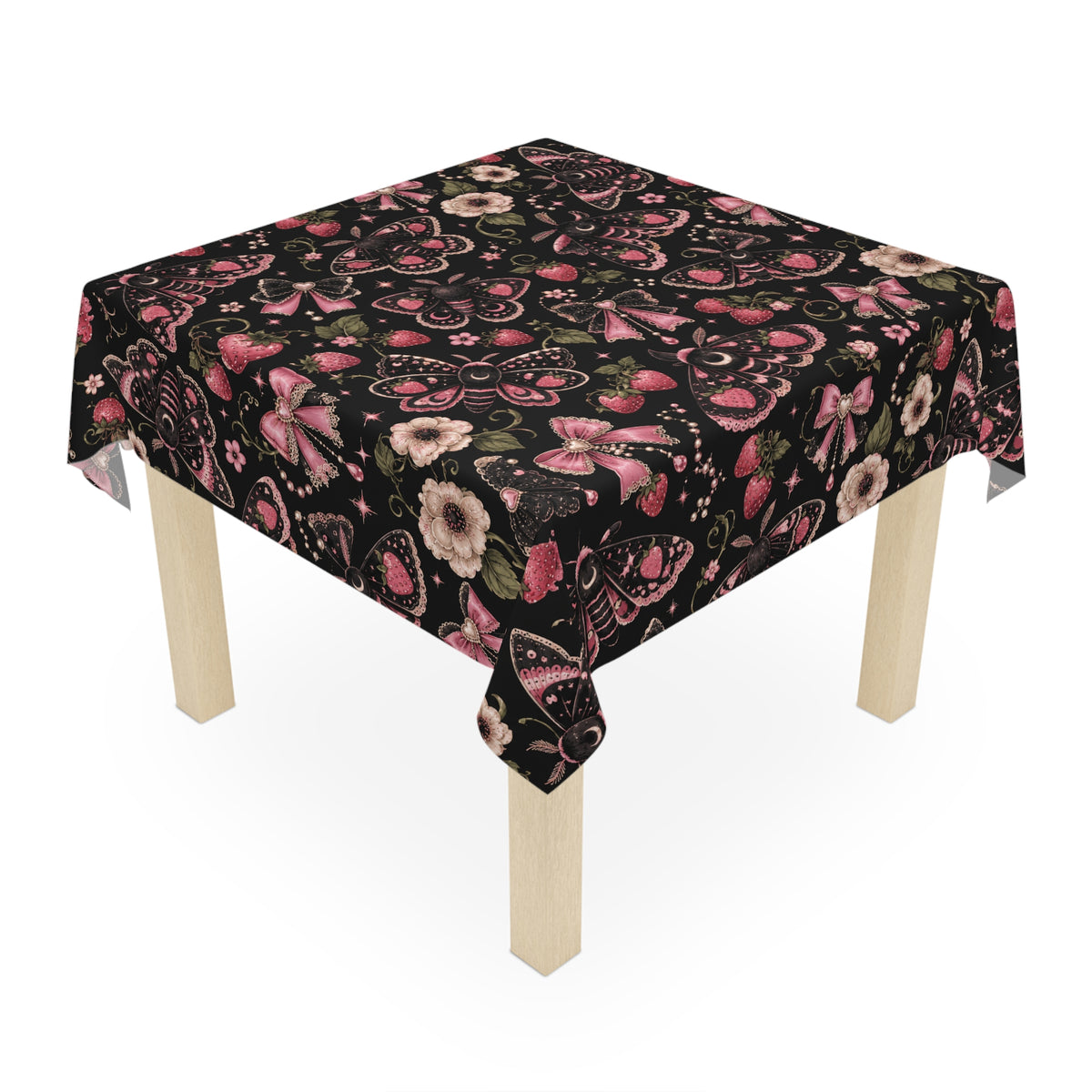 Mothy Garden Tablecloth Black