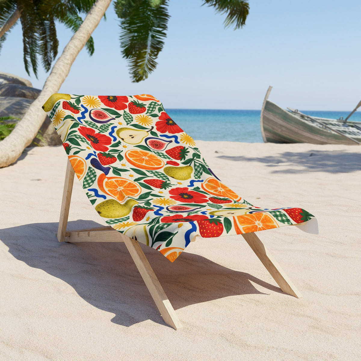Tropical Fruit Beach Towel Multi