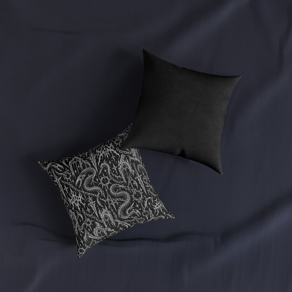 Goth Dream Square Pillow Black