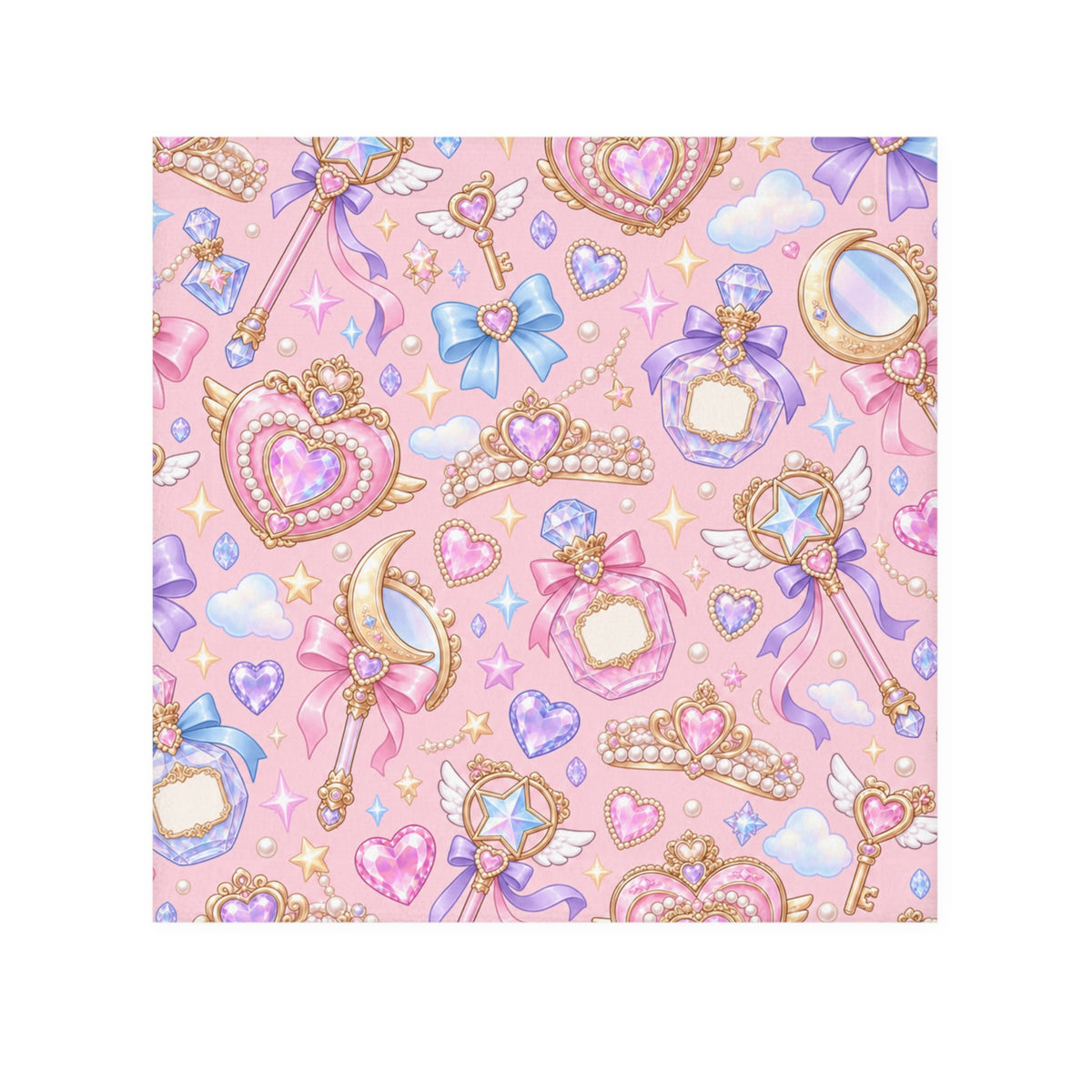 Enchanted Princess Face Towel Pink
