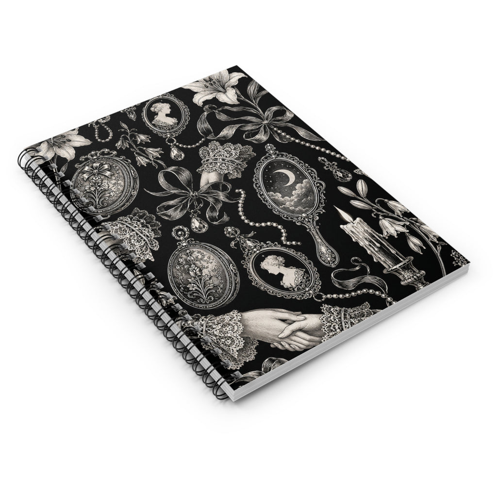 Romantic Goth Spiral Notebook - Ruled Line