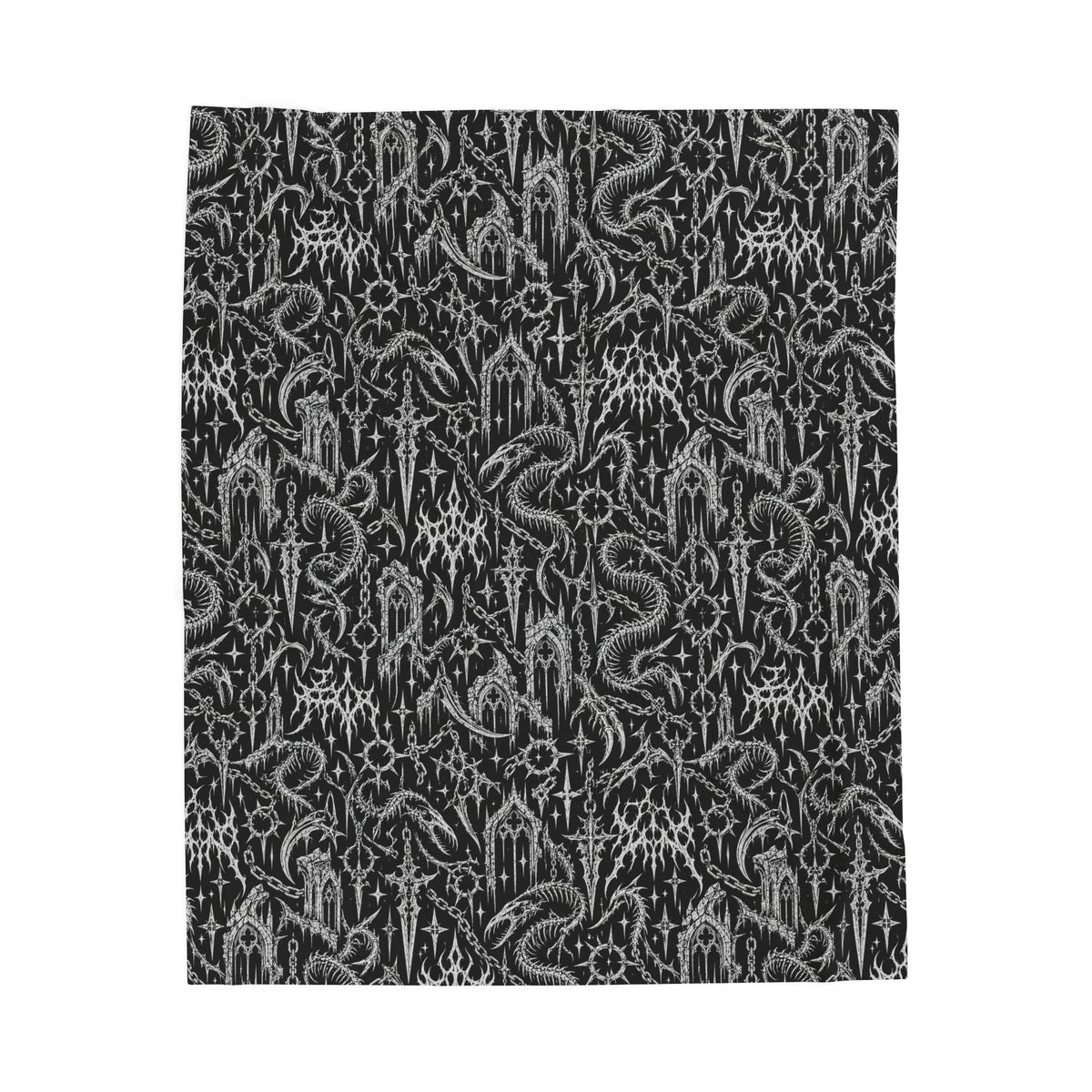 Goth Dream Velveteen Plush Blanket Black