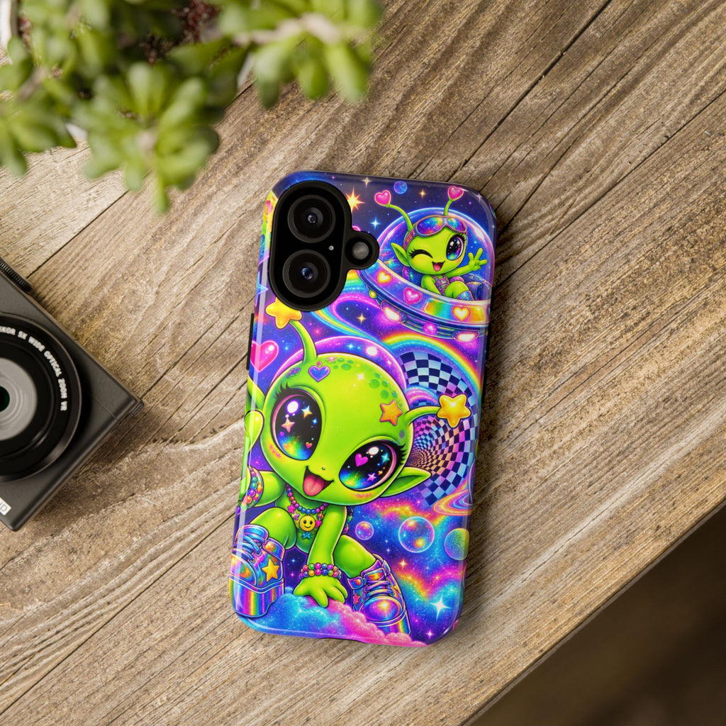 Y2K Alien Phone Case – Neon Space Kawaii Tough Cases