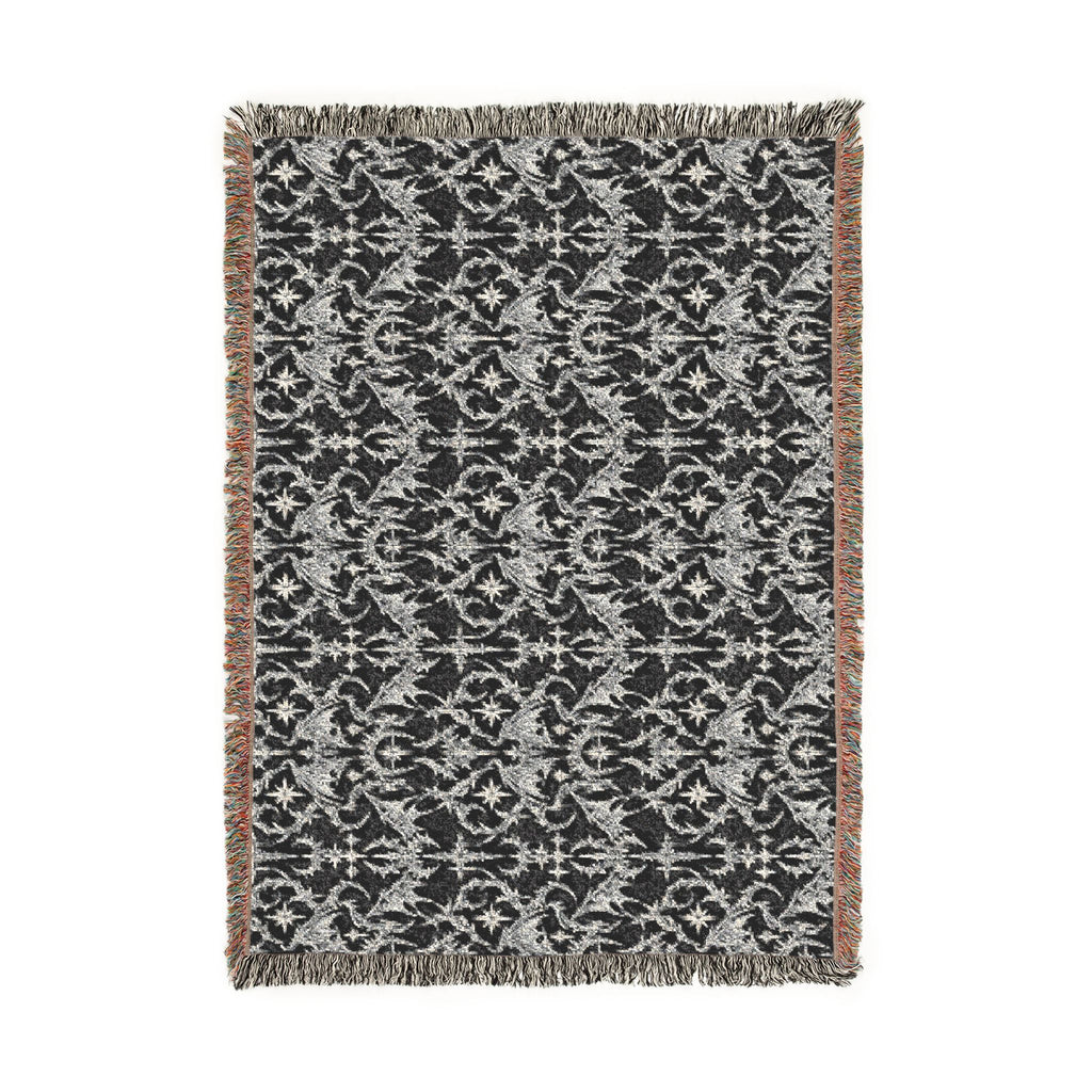 Goth Bat Woven Throw Blanket