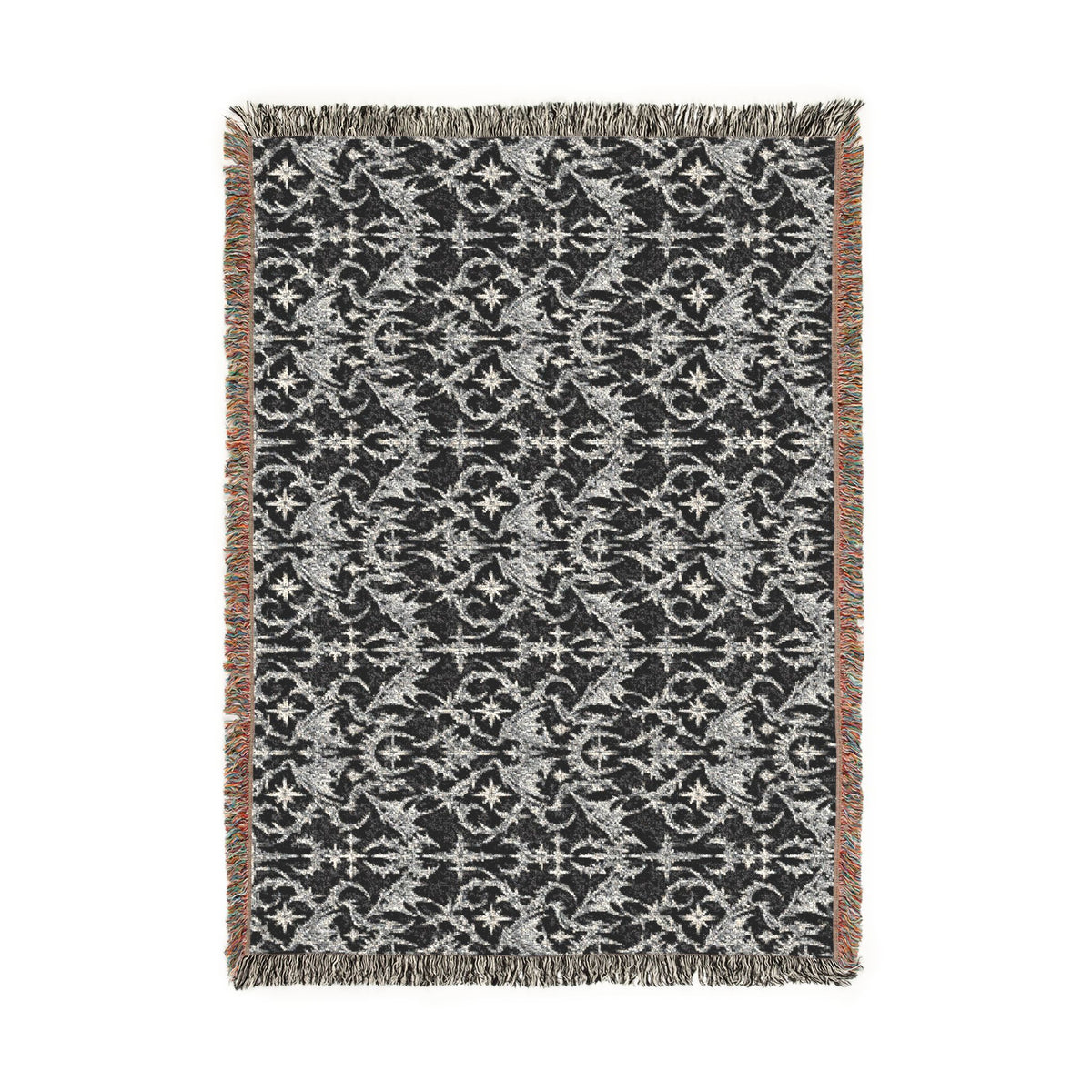 Goth Bat Woven Throw Blanket