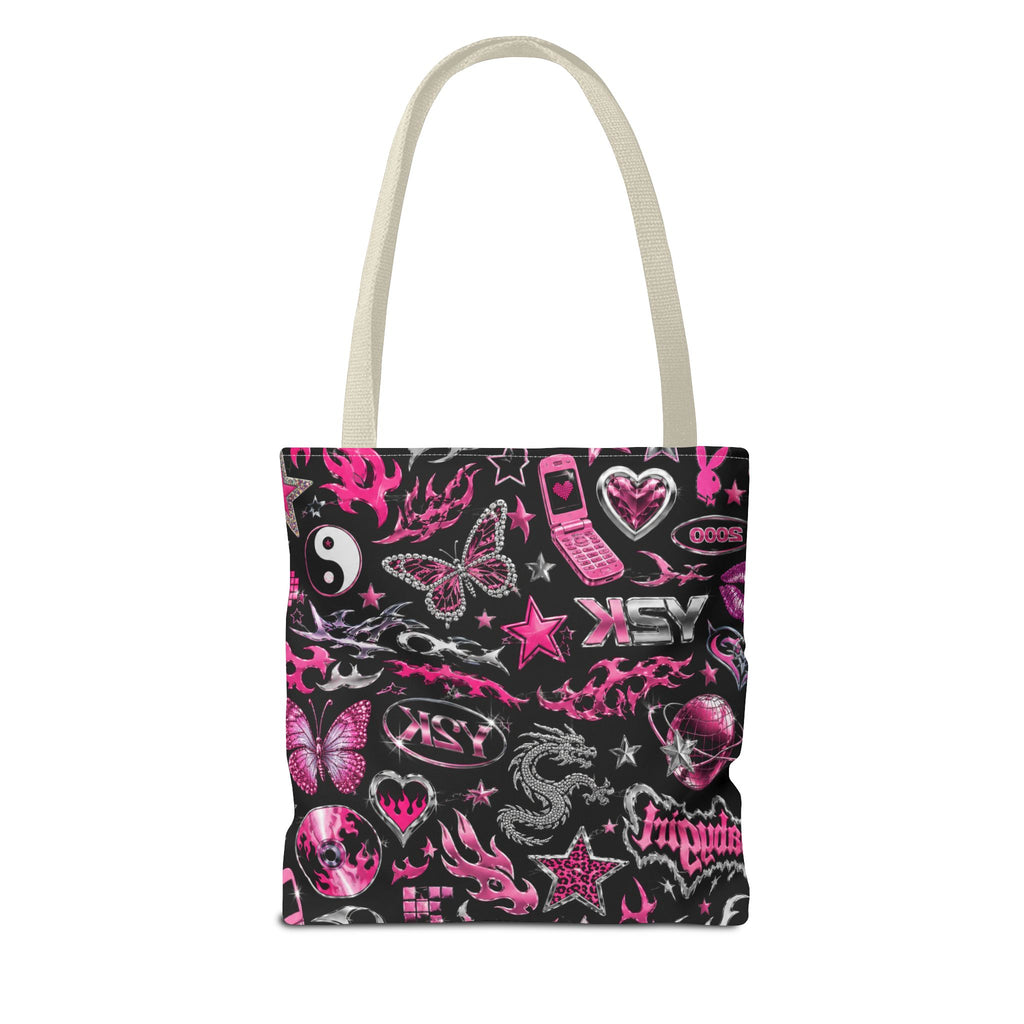 Y2K Babe Tote Bag Black