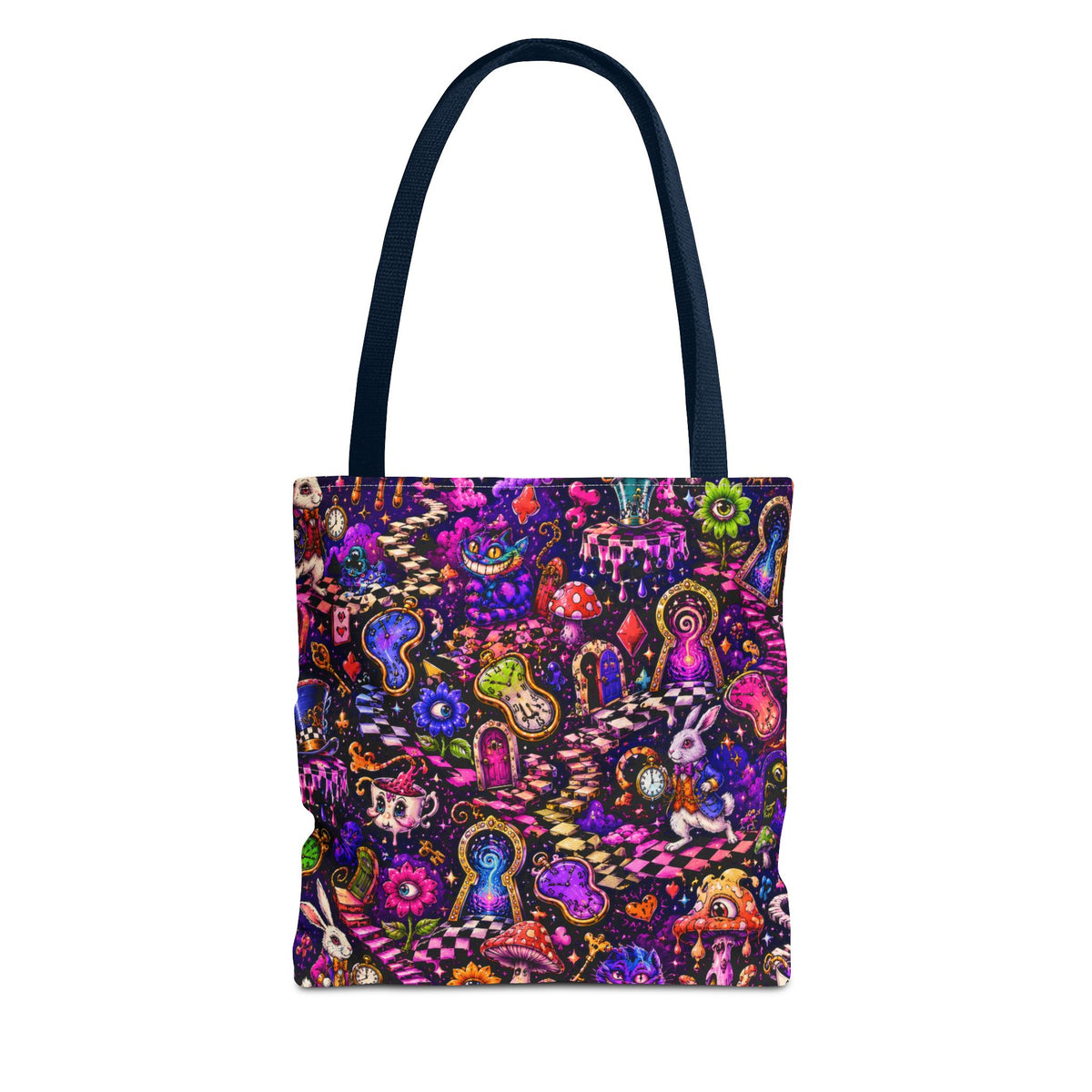 Psychedelic Mushroom Pattern Tote Bag