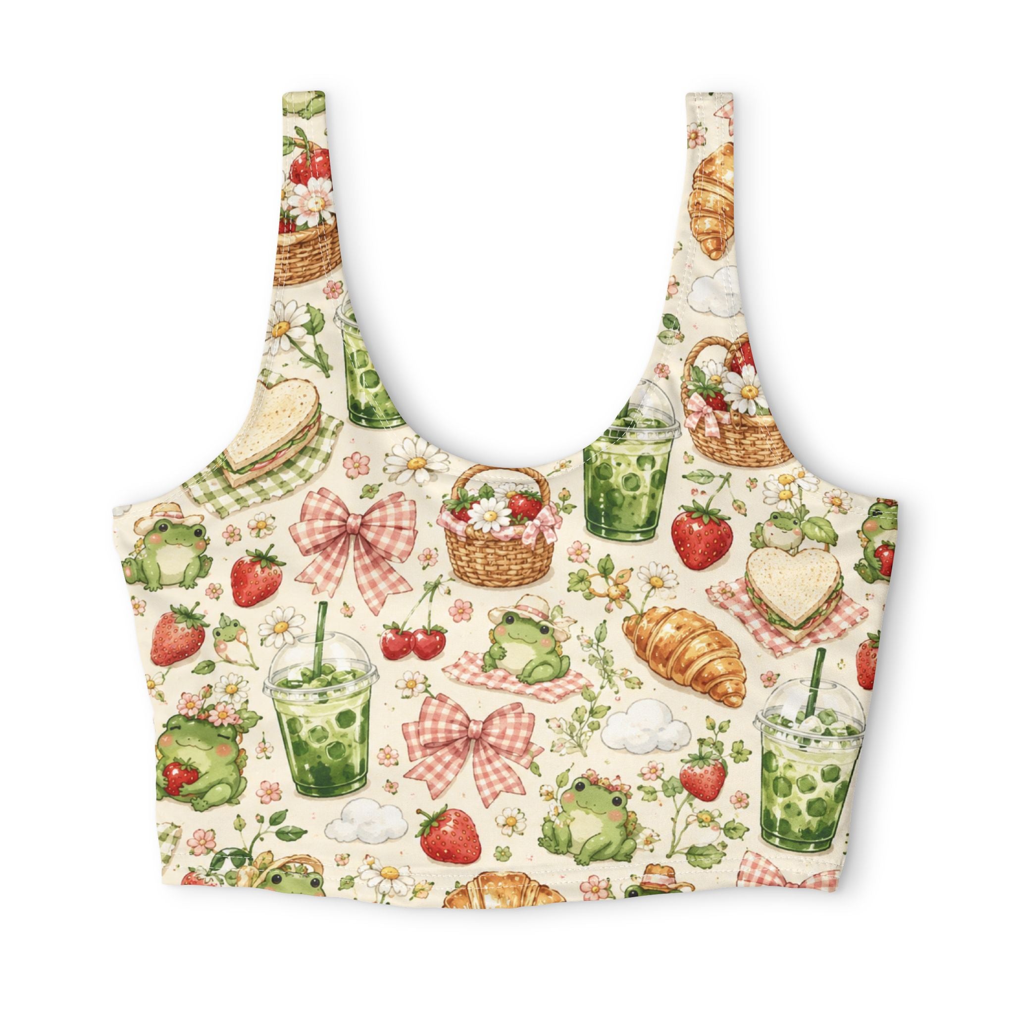 Polyester Sports Bra (AOP)