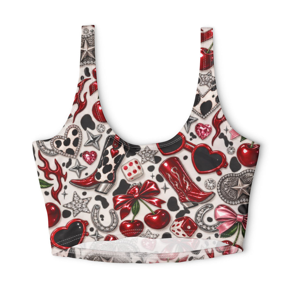 Polyester Sports Bra (AOP)