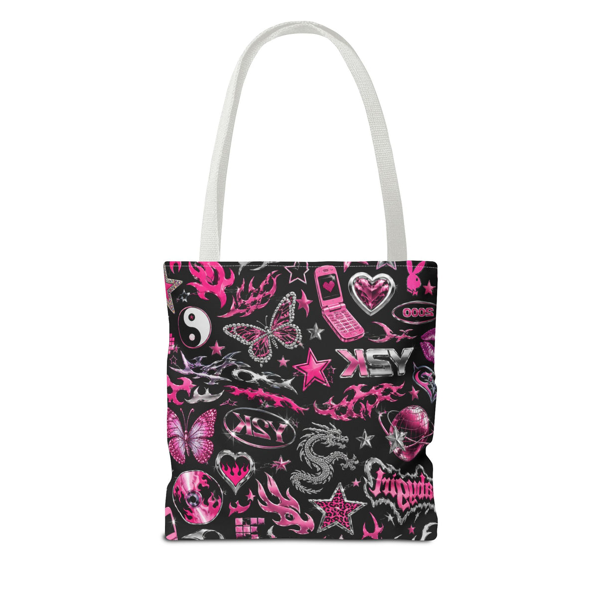 Y2K Babe Tote Bag Black