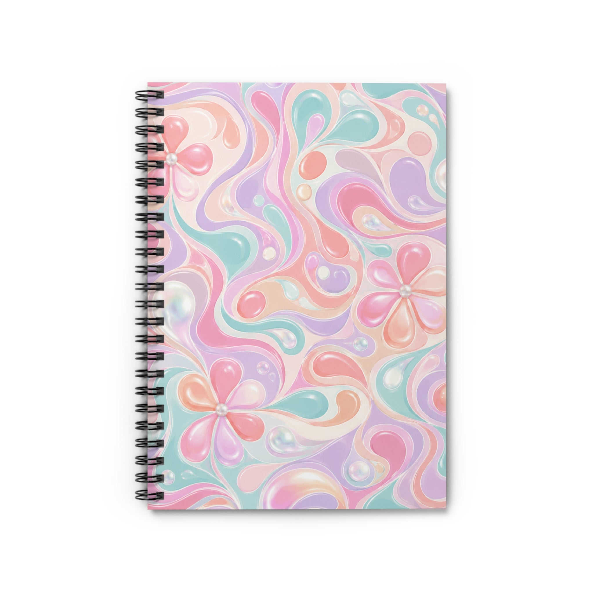Retro Groove Spiral Notebook - Ruled Line
