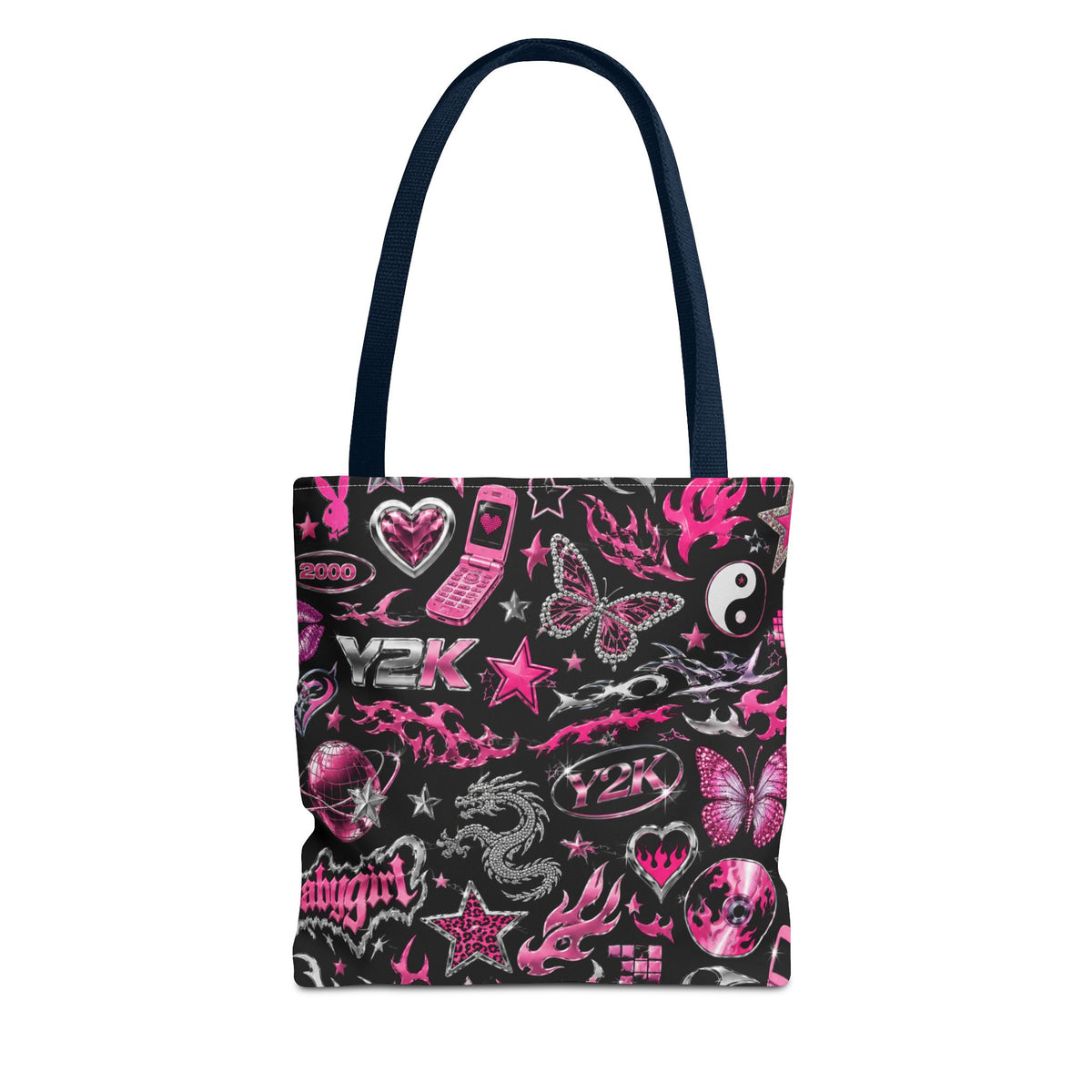 Y2K Babe Tote Bag Black