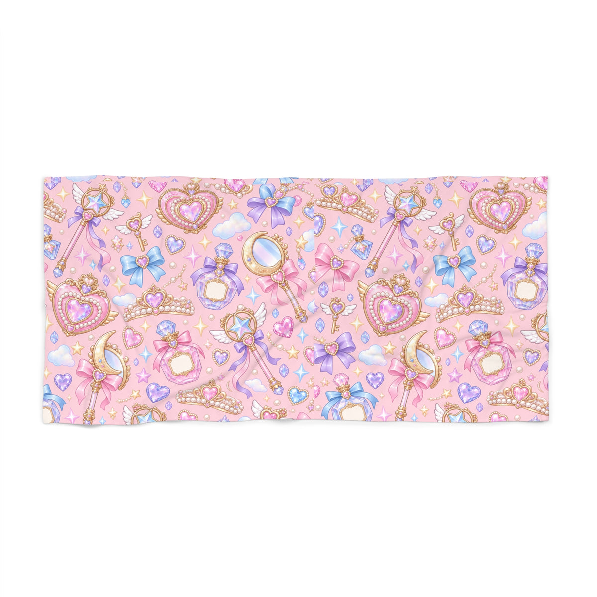 Enchanted Princess Beach Towel Pink