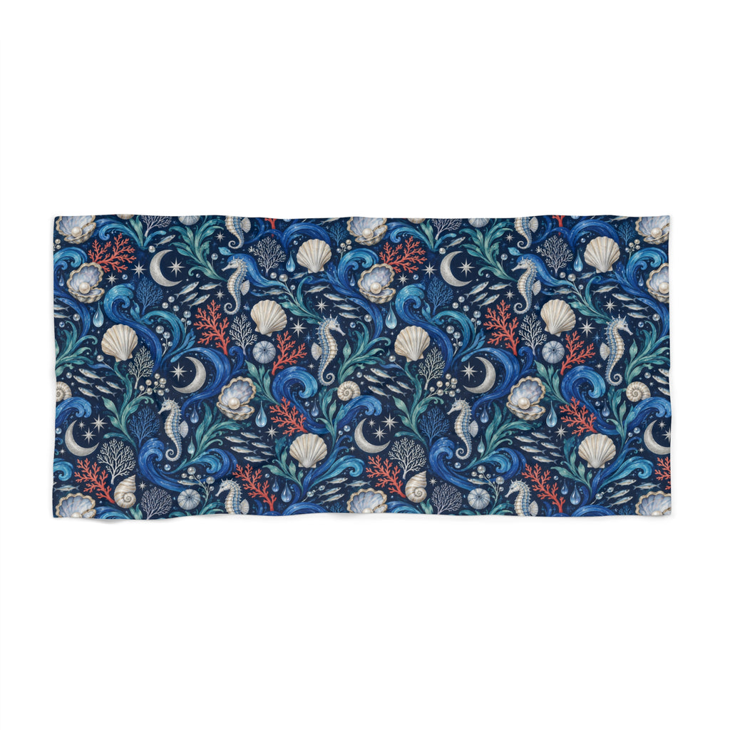 Mystique Sea Beach Towel Navy