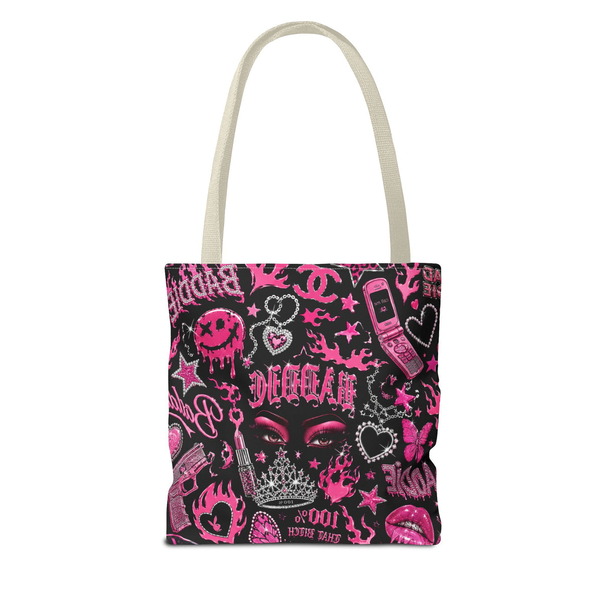 Y2K Baddie Tote Bag Black
