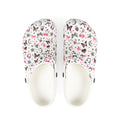 Girls' EVA Foam Clogs — Pink Butterflies & Stars Pattern