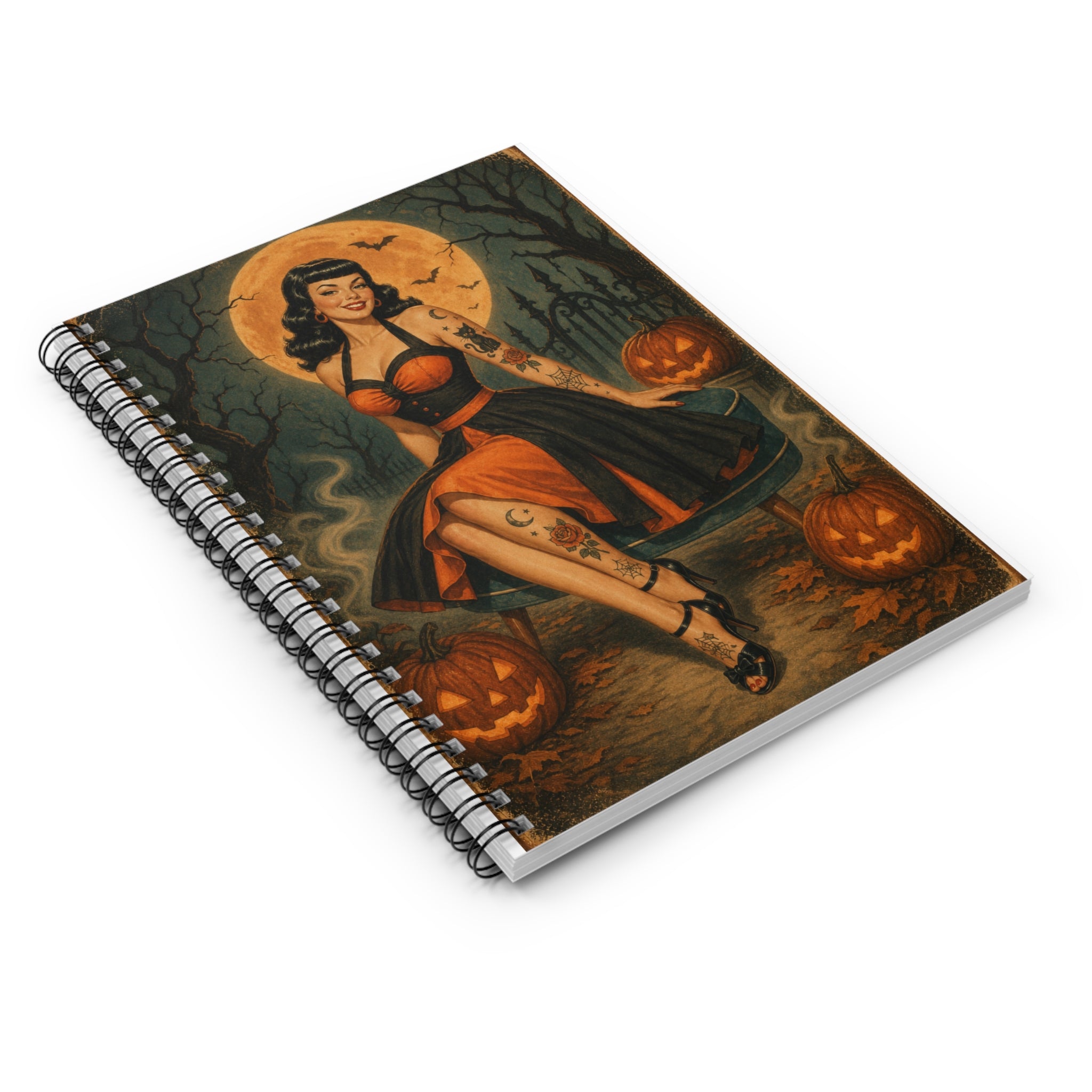Pin Up Betty Spiral Notebook - Ruled Line