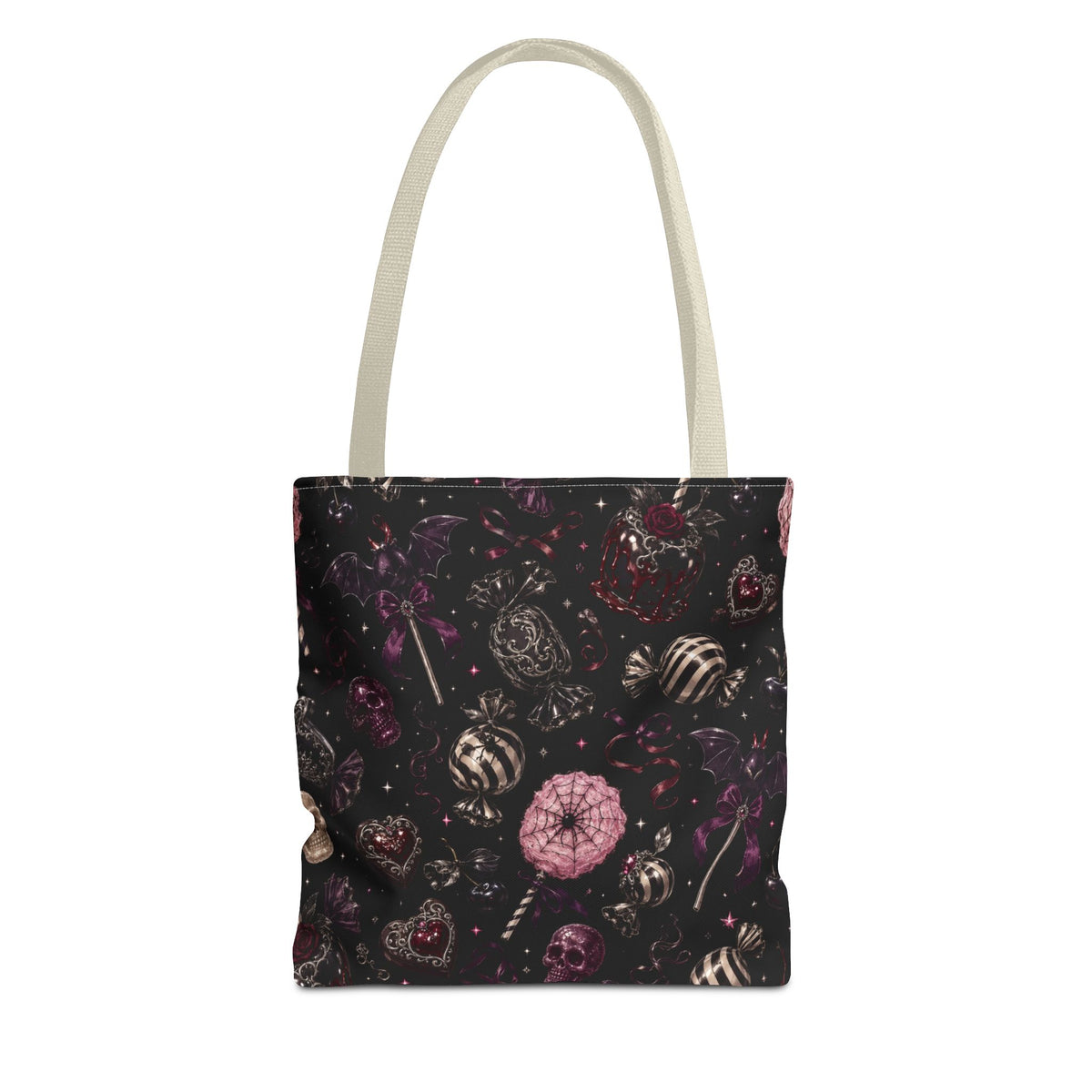 Sweet Gothic Candy Tote Bag Black