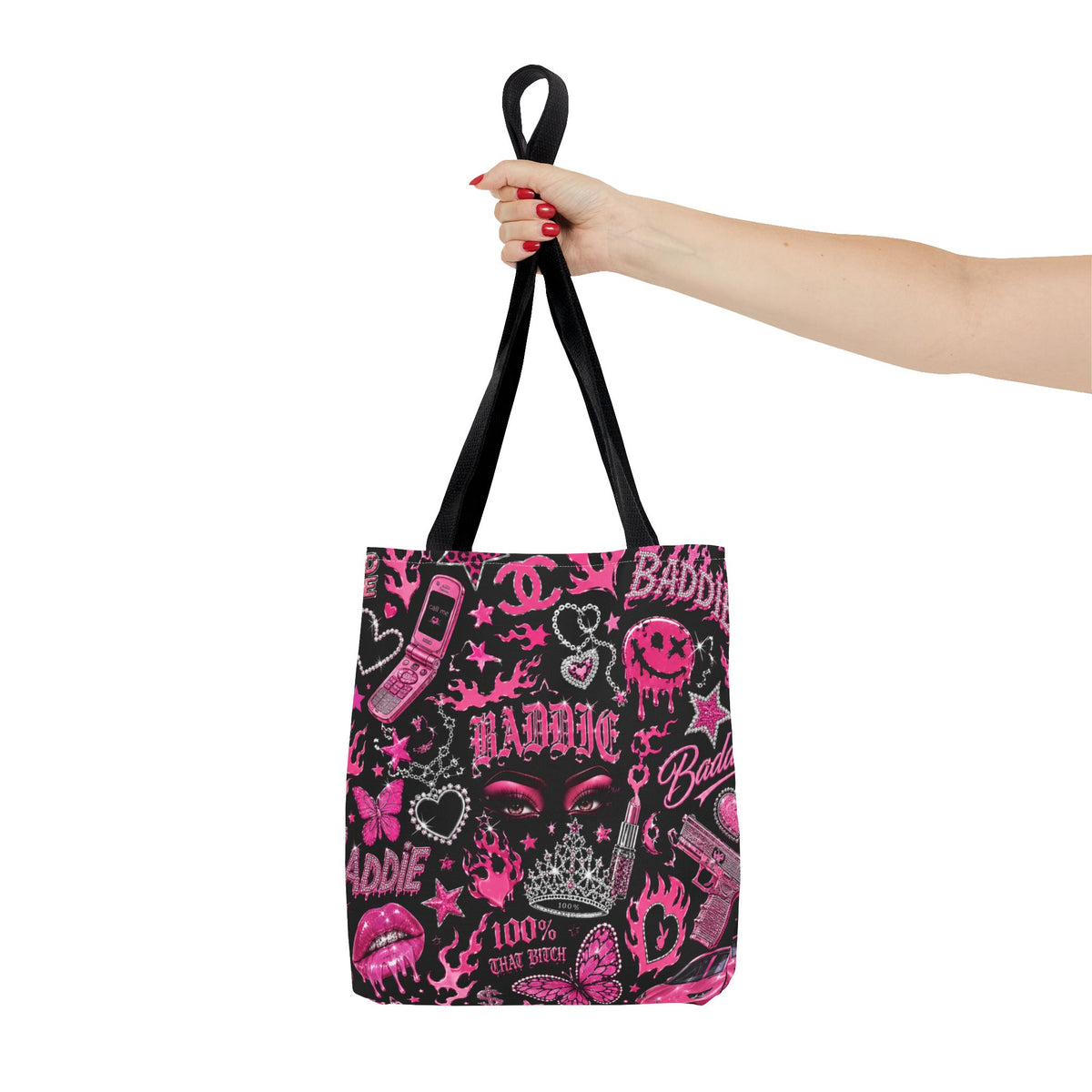 Y2K Baddie Tote Bag Black
