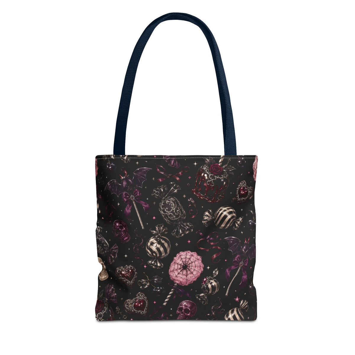 Sweet Gothic Candy Tote Bag Black