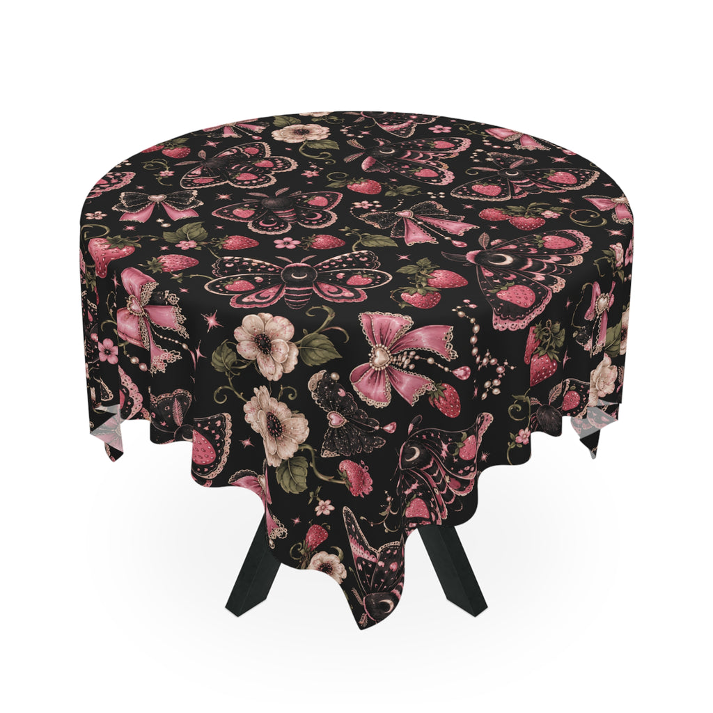 Mothy Garden Tablecloth Black