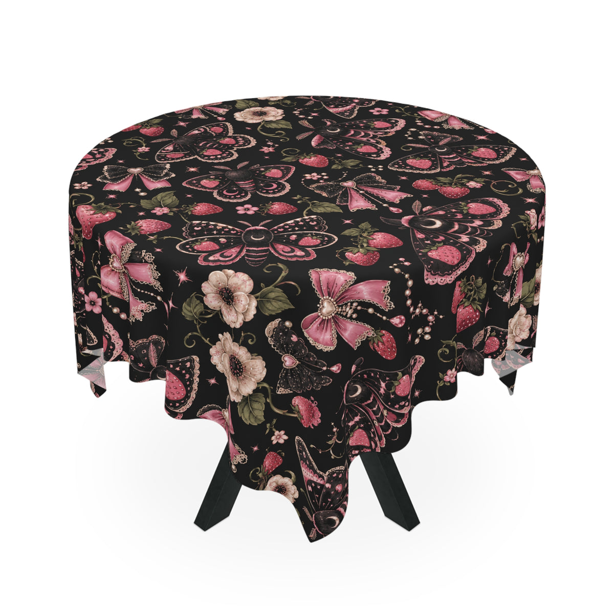 Mothy Garden Tablecloth Black