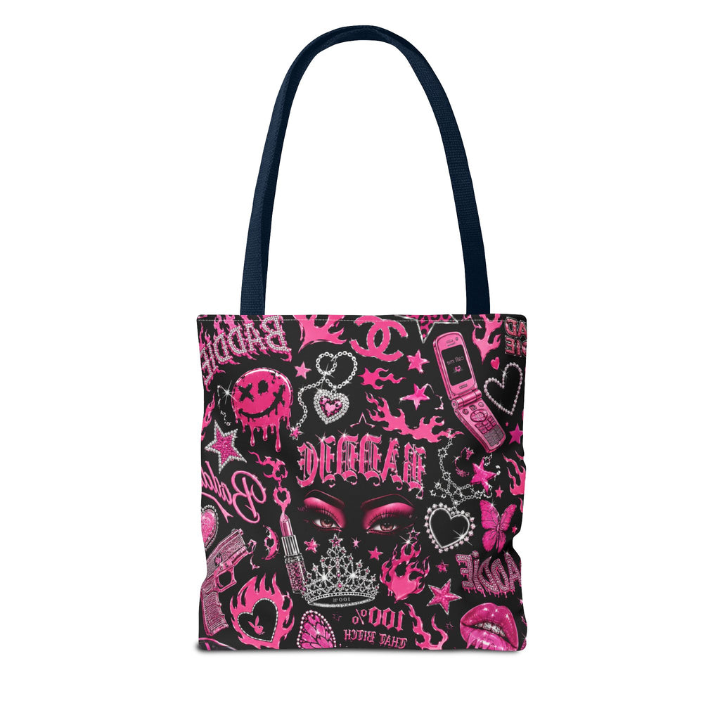 Y2K Baddie Tote Bag Black